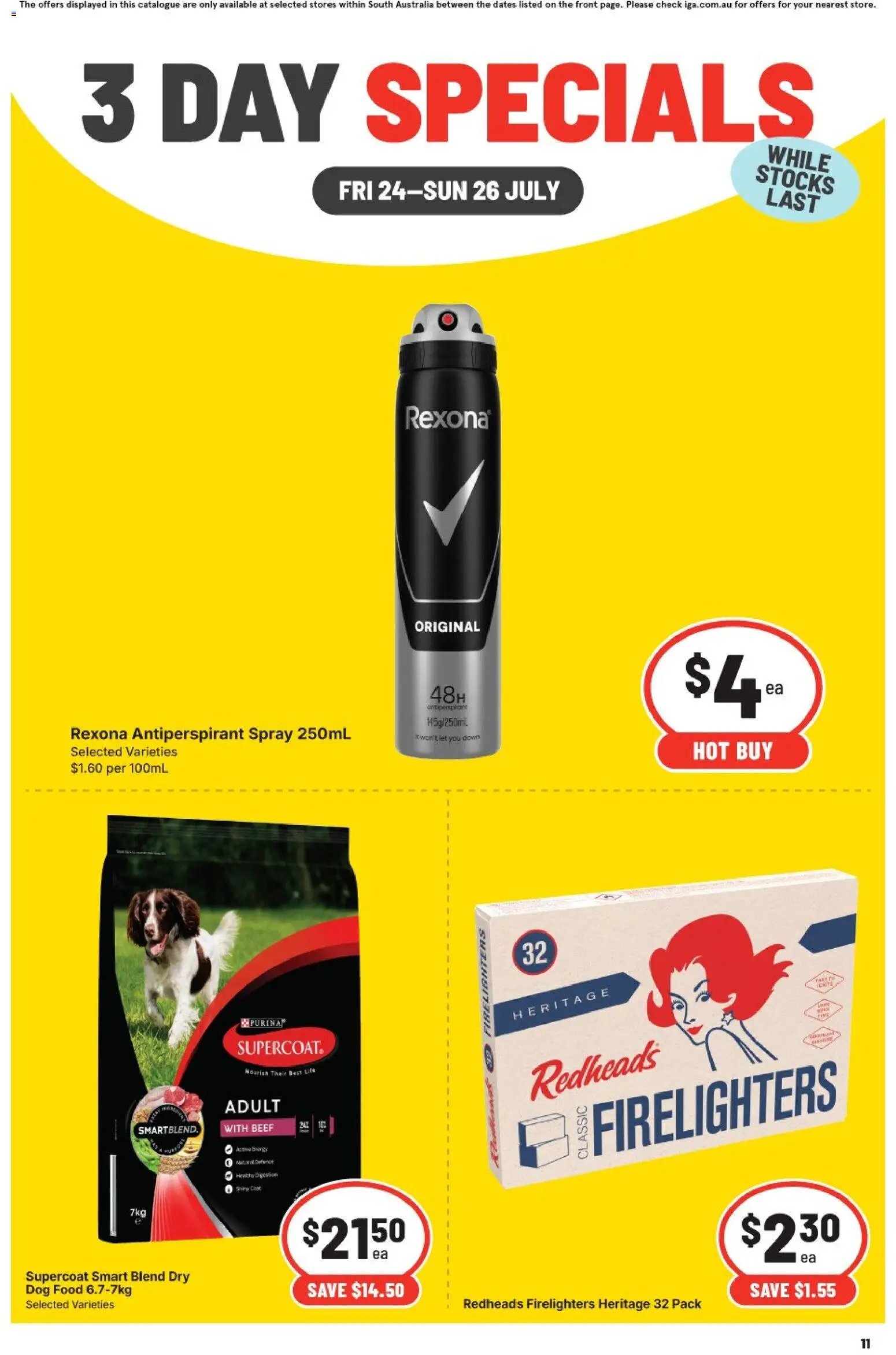 IGA catalogue from 24/07/2026 IGA 3 Day Specials SA