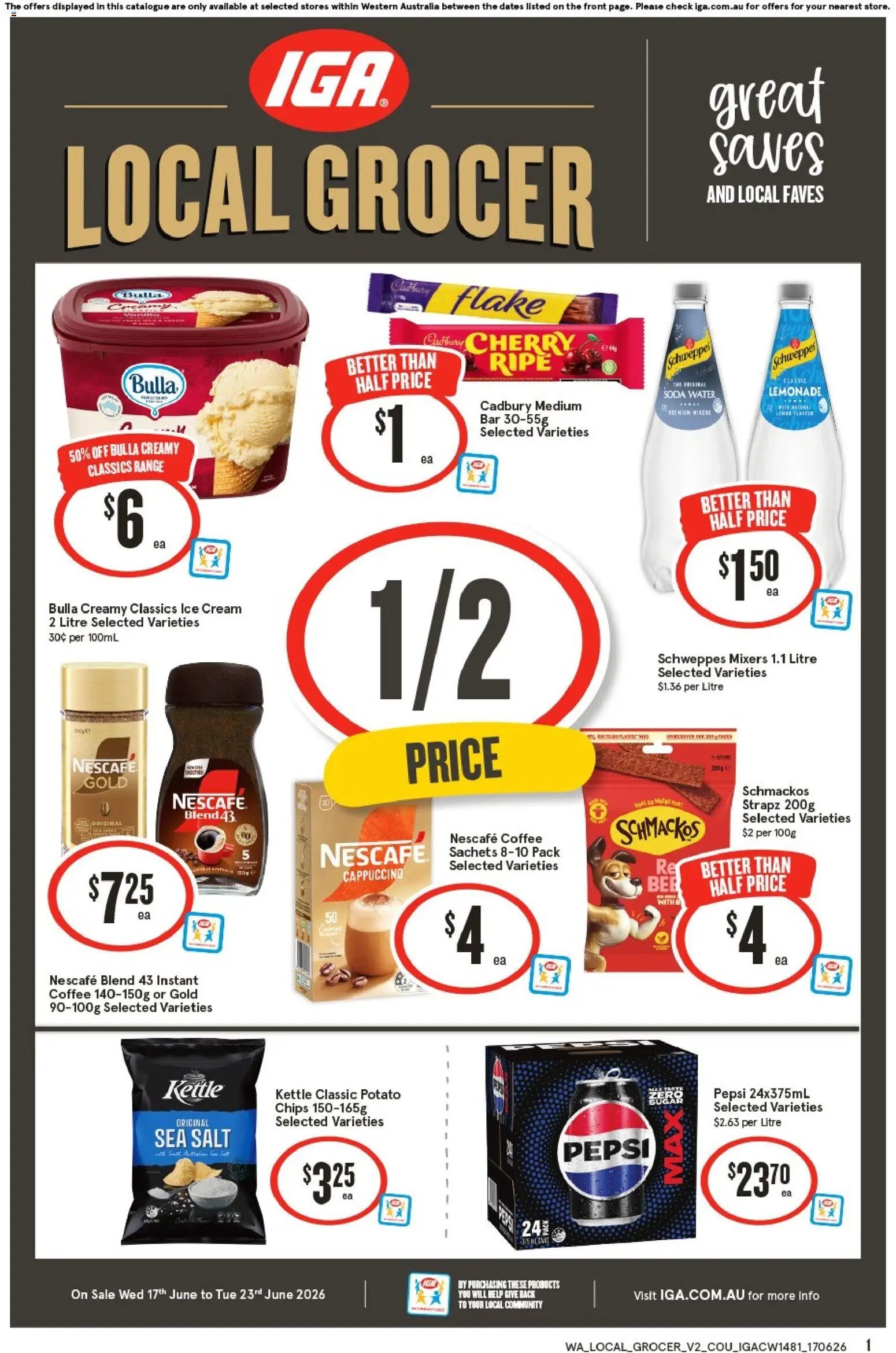 IGA catalogue from 17/06/2026 IGA Local Grocer NT/WA