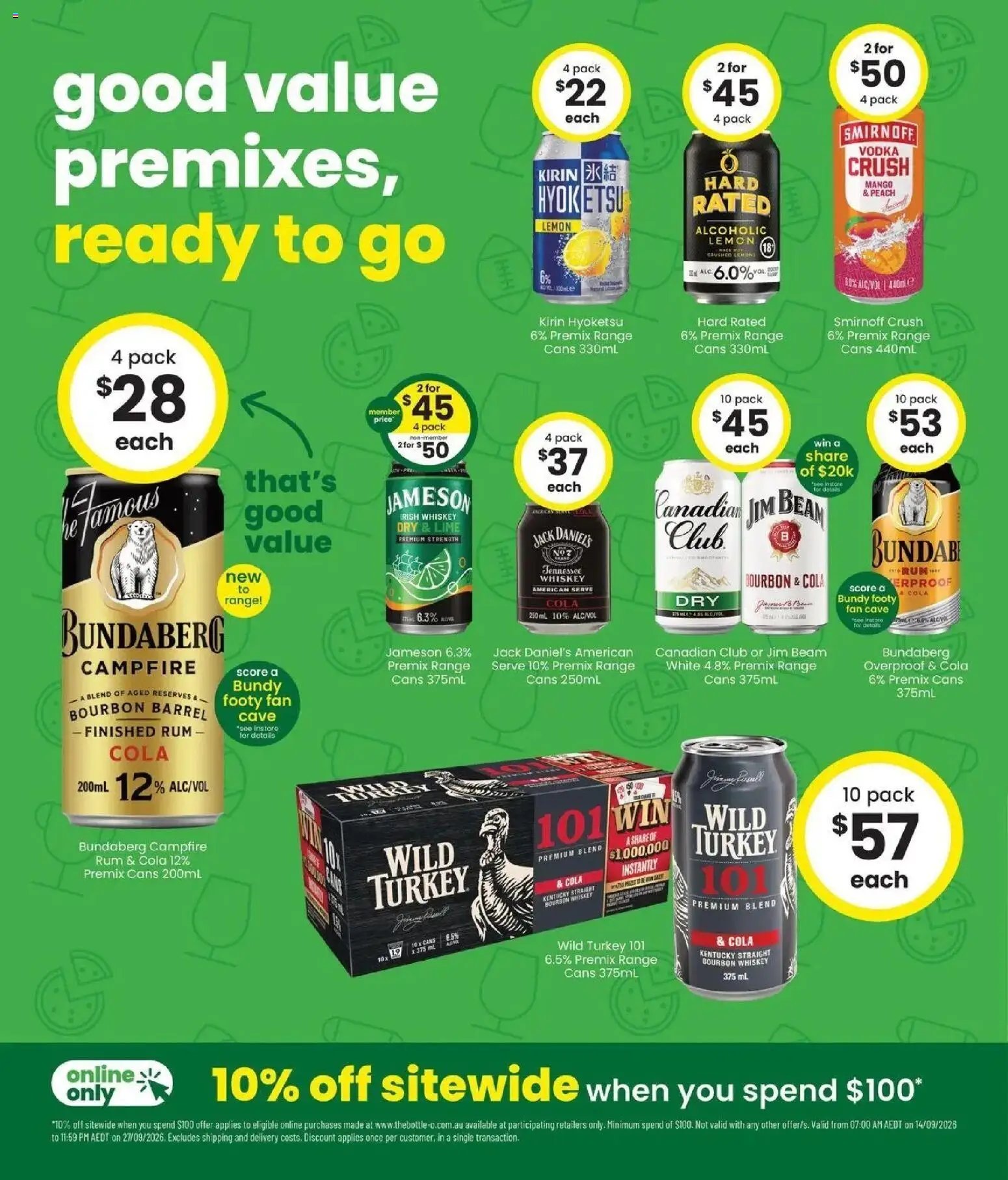 The Bottle-O catalogue from 14/09/2026 Good value booze for good value fans 14/09