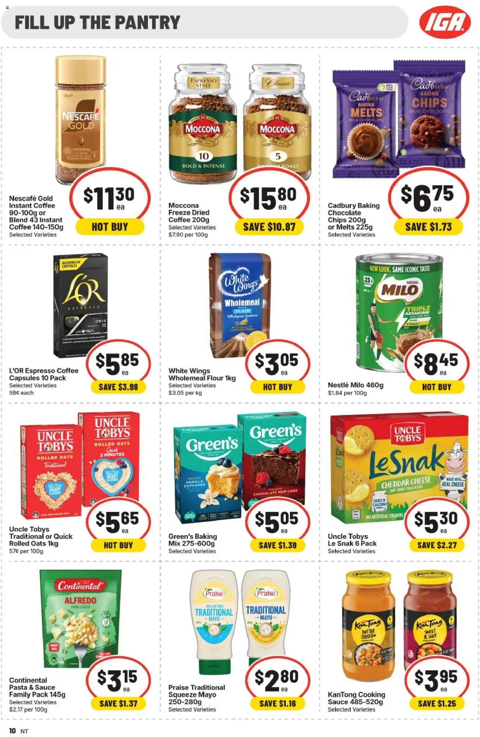 IGA catalogue from 07/10/2026 IGA catalogue NT