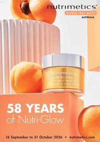 Nutrimetics catalogue from 16/09/2026 Nutrimetics 58 Years of Nutri-Glow