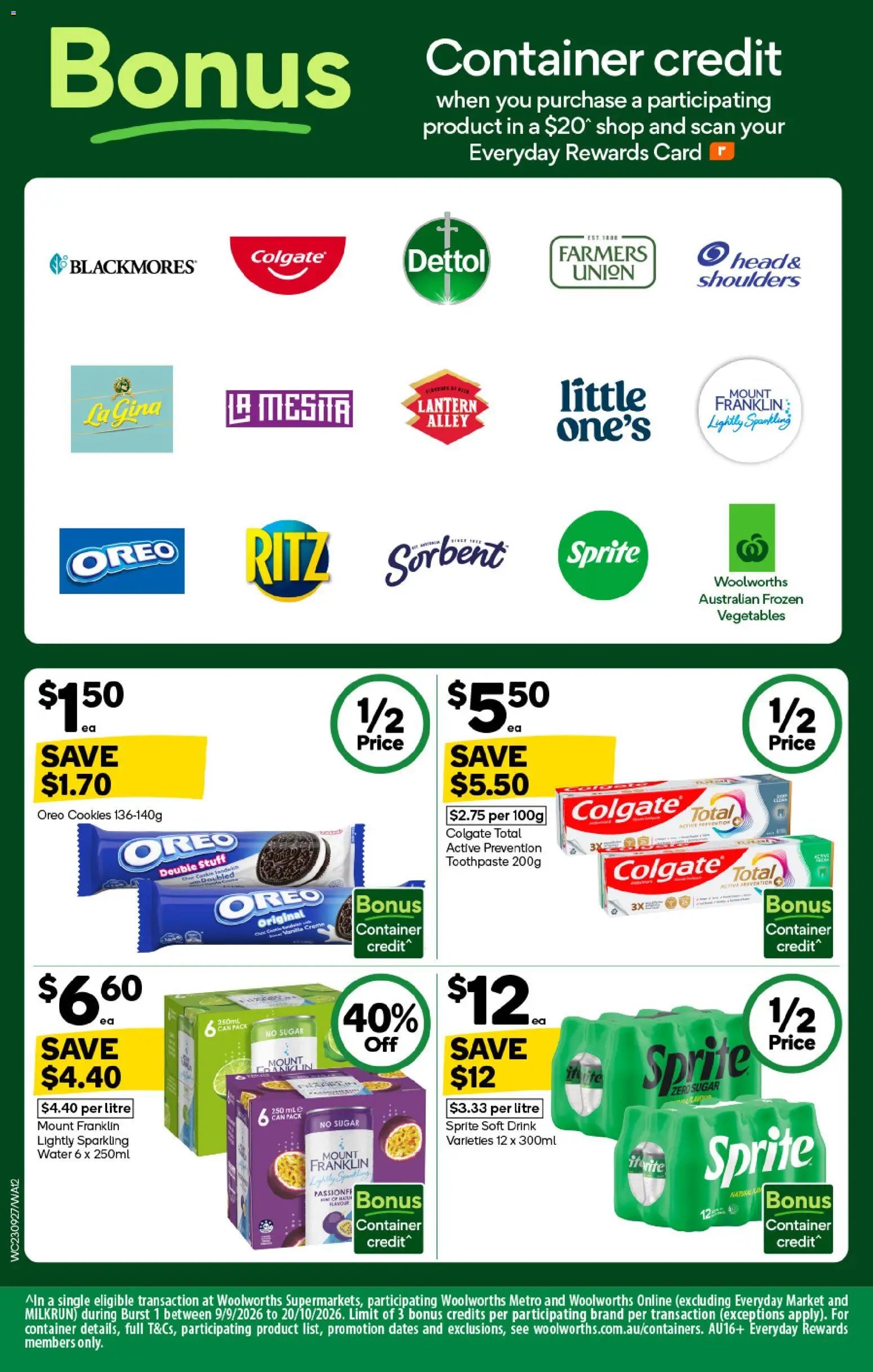 Woolworths catalogue from 23/09/2026 Woolworths catalogue WA