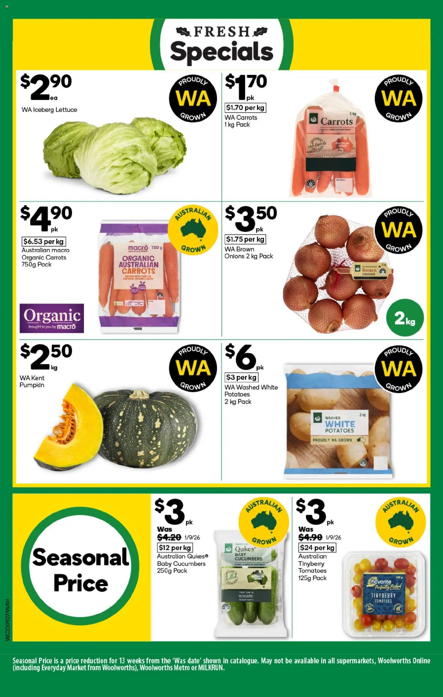 Woolworths catalogue from 23/09/2026 Woolworths catalogue WA