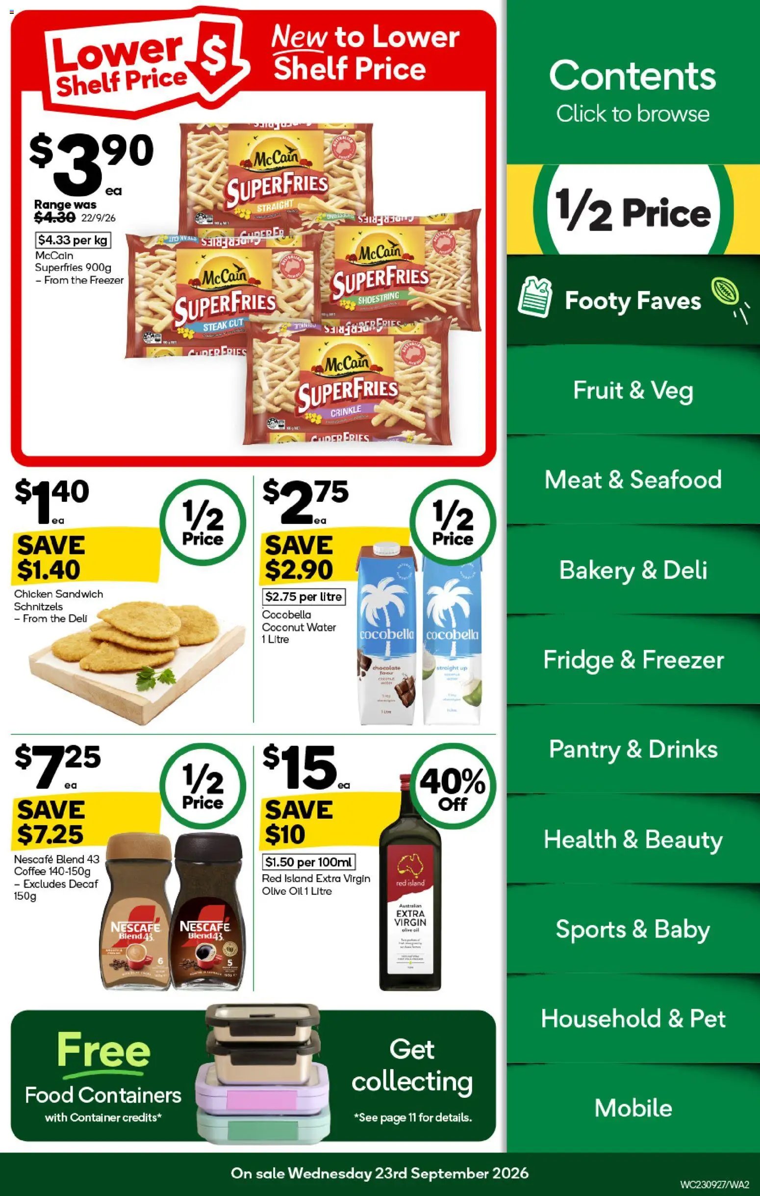 Woolworths catalogue from 23/09/2026 Woolworths catalogue WA