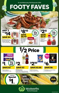 Woolworths catalogue from 23/09/2026 Woolworths catalogue WA