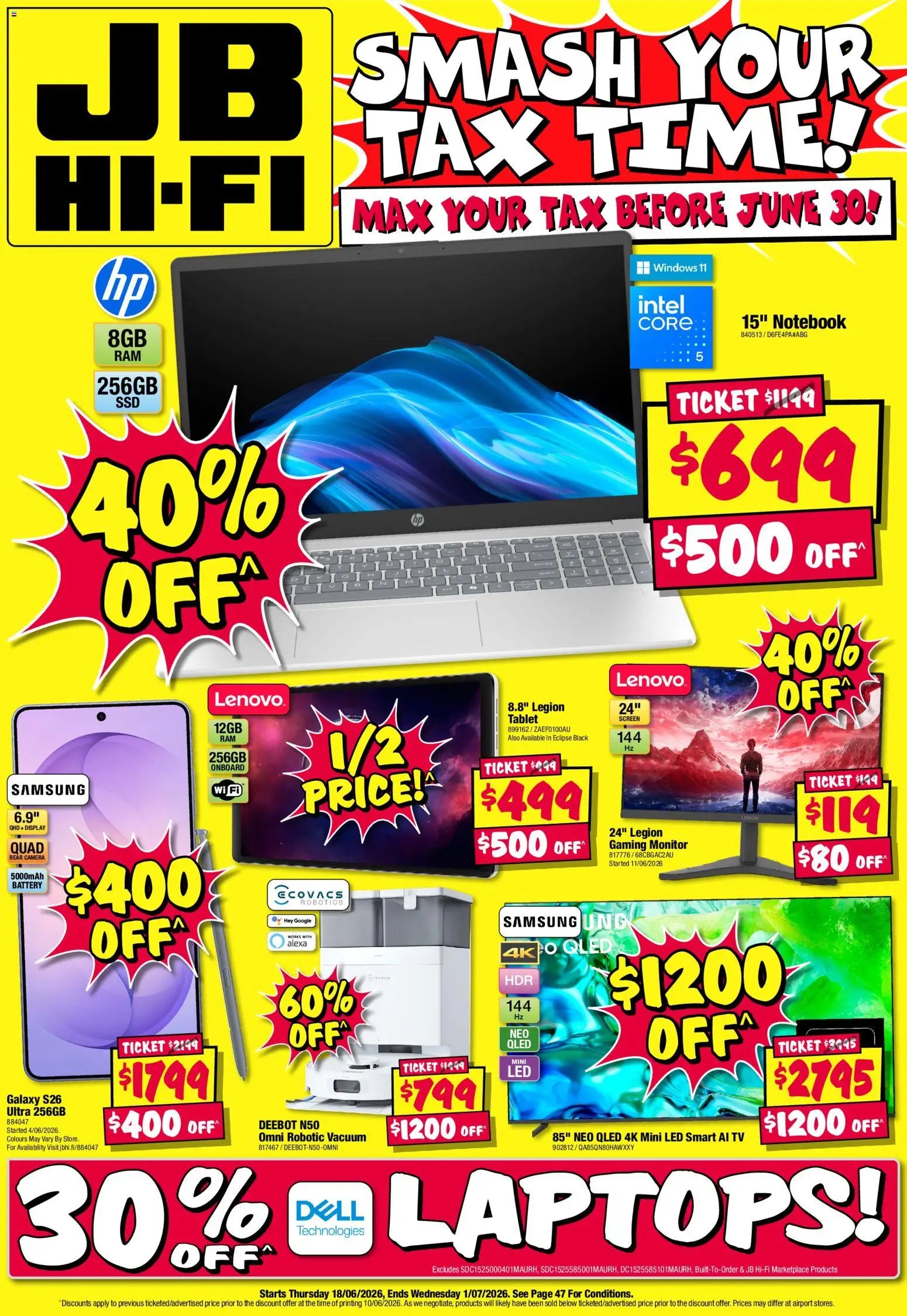 JB Hi-Fi catalogue from 18/06/2026 JB Hi-Fi Smash your tax time