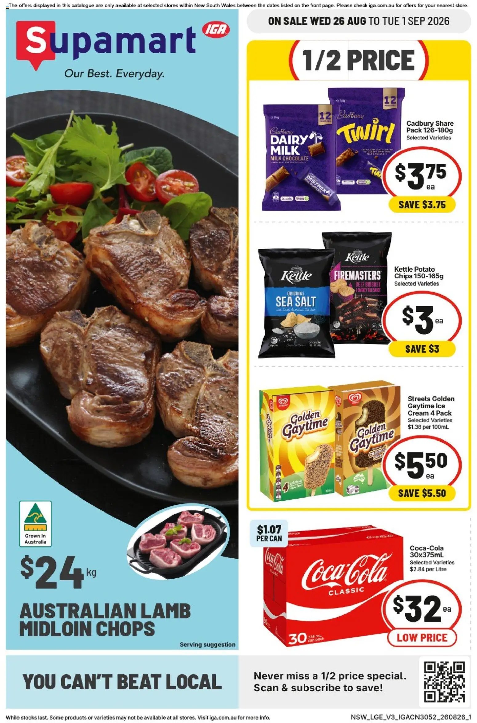 IGA catalogue from 26/08/2026 IGA catalogue Supamart