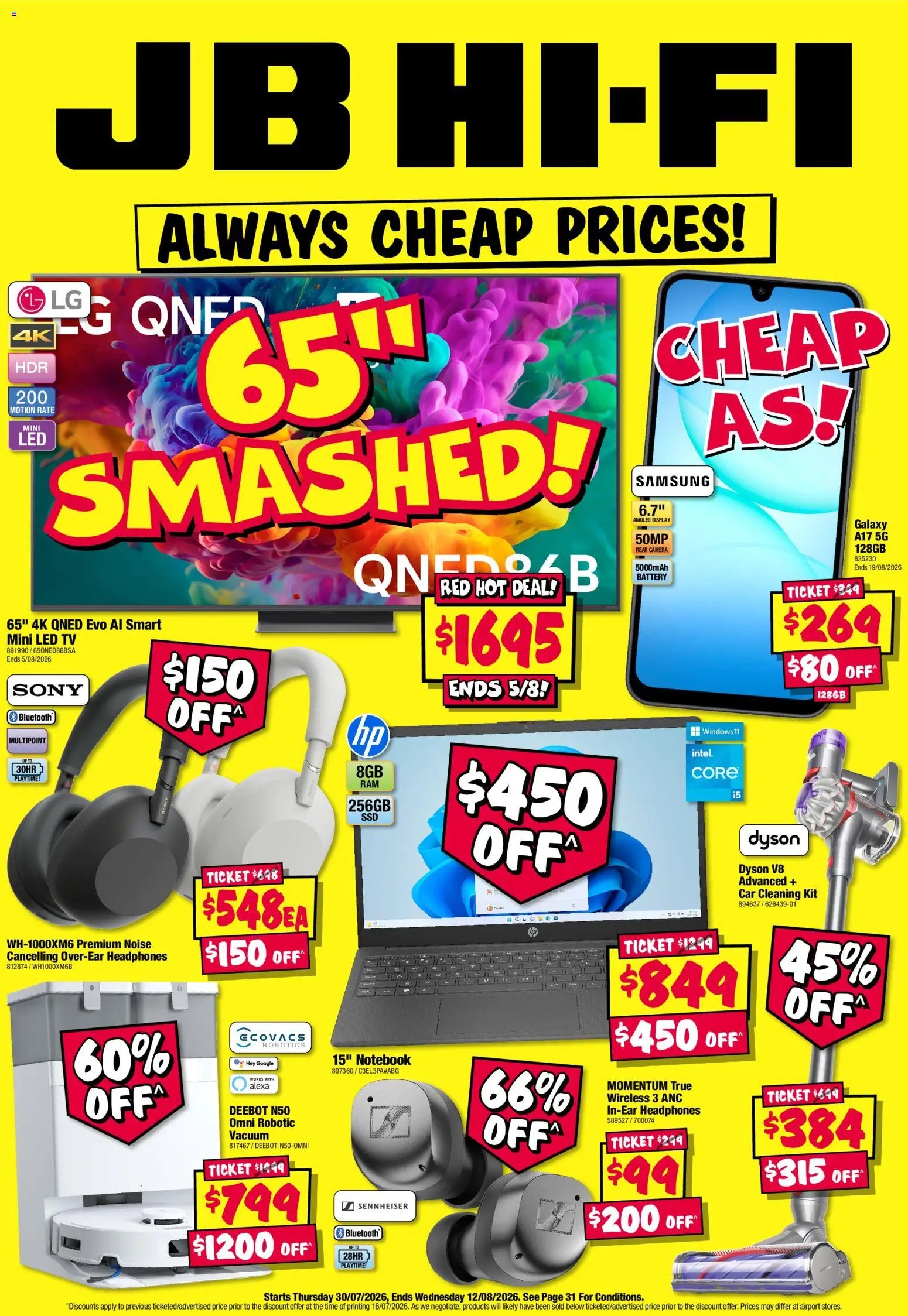 JB Hi-Fi catalogue from 30/07/2026 JB Hi-Fi Always Cheap Prices