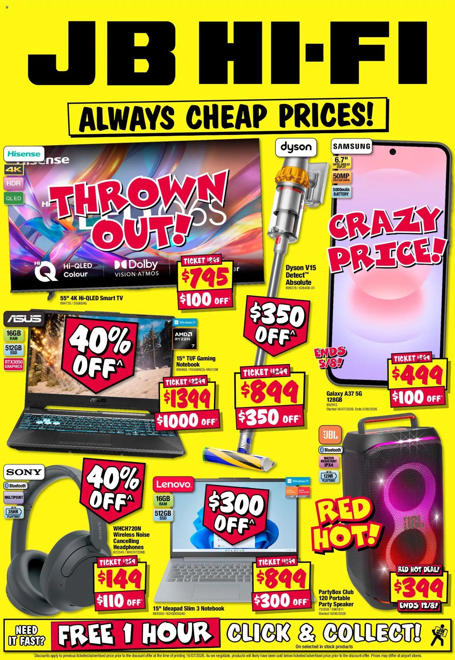 JB Hi-Fi catalogue from 30/07/2026 JB Hi-Fi Always Cheap Prices