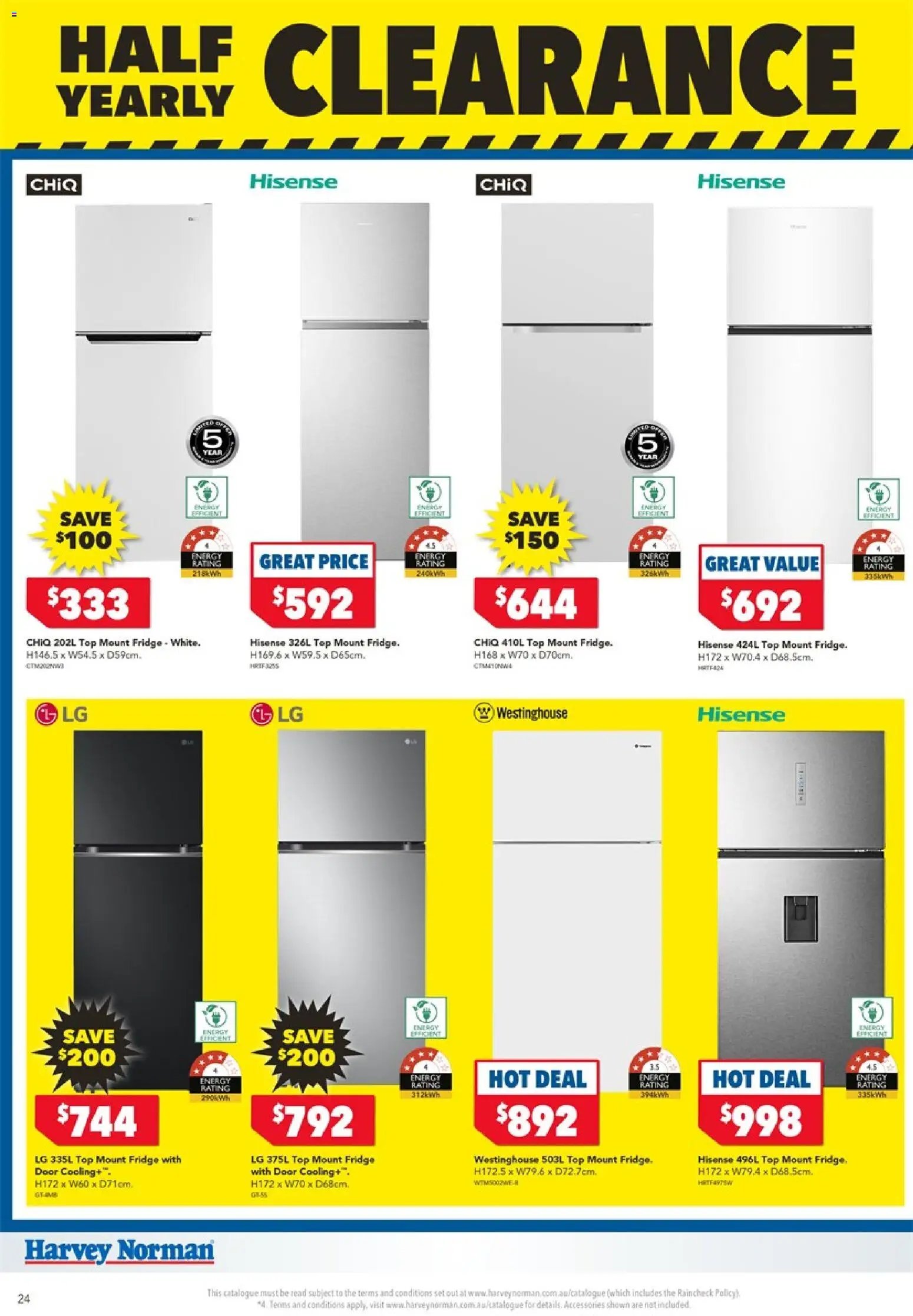 Harvey Norman catalogue from 18/06/2026 Harvey Norman Electrical Clearance