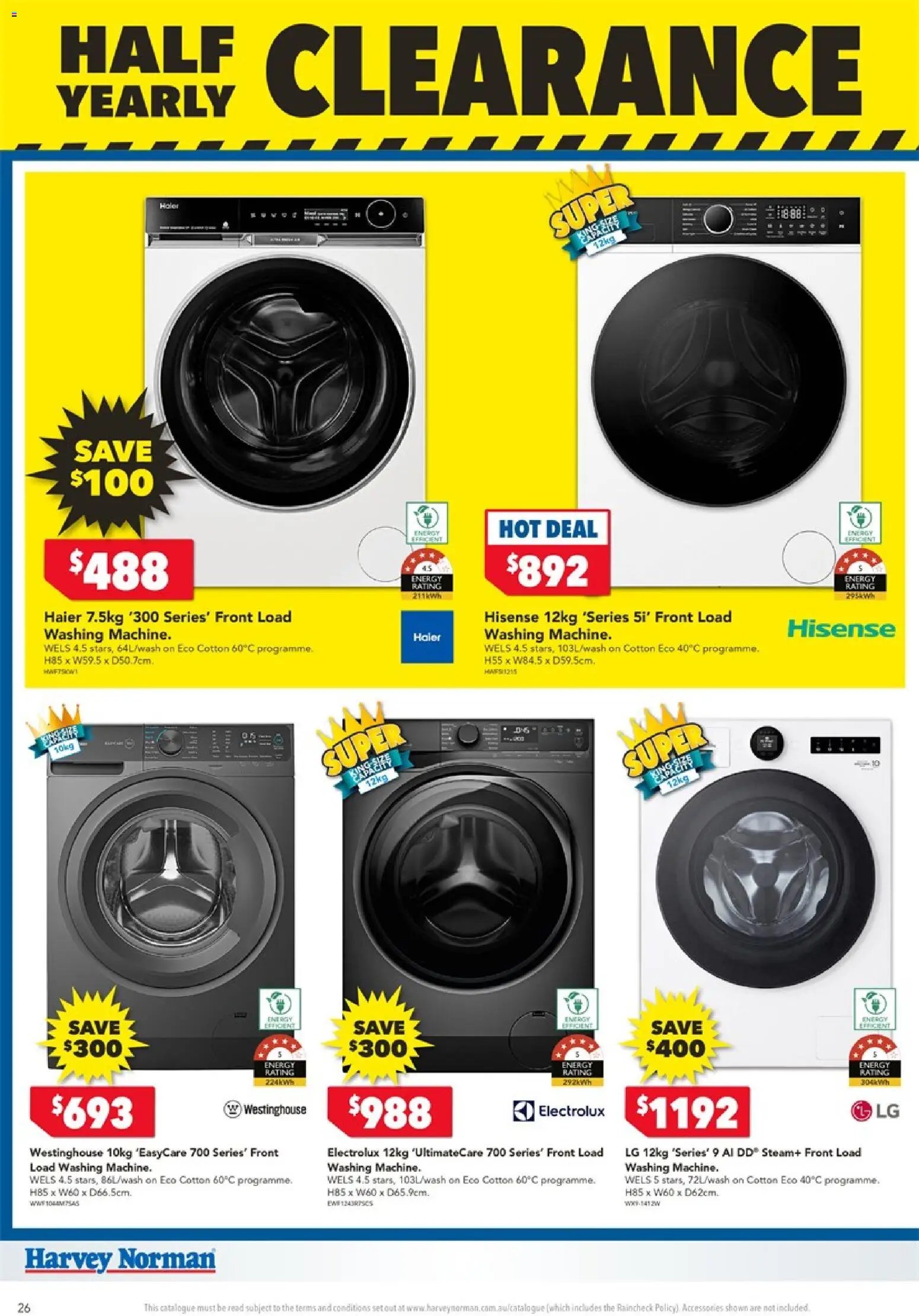 Harvey Norman catalogue from 18/06/2026 Harvey Norman Electrical Clearance