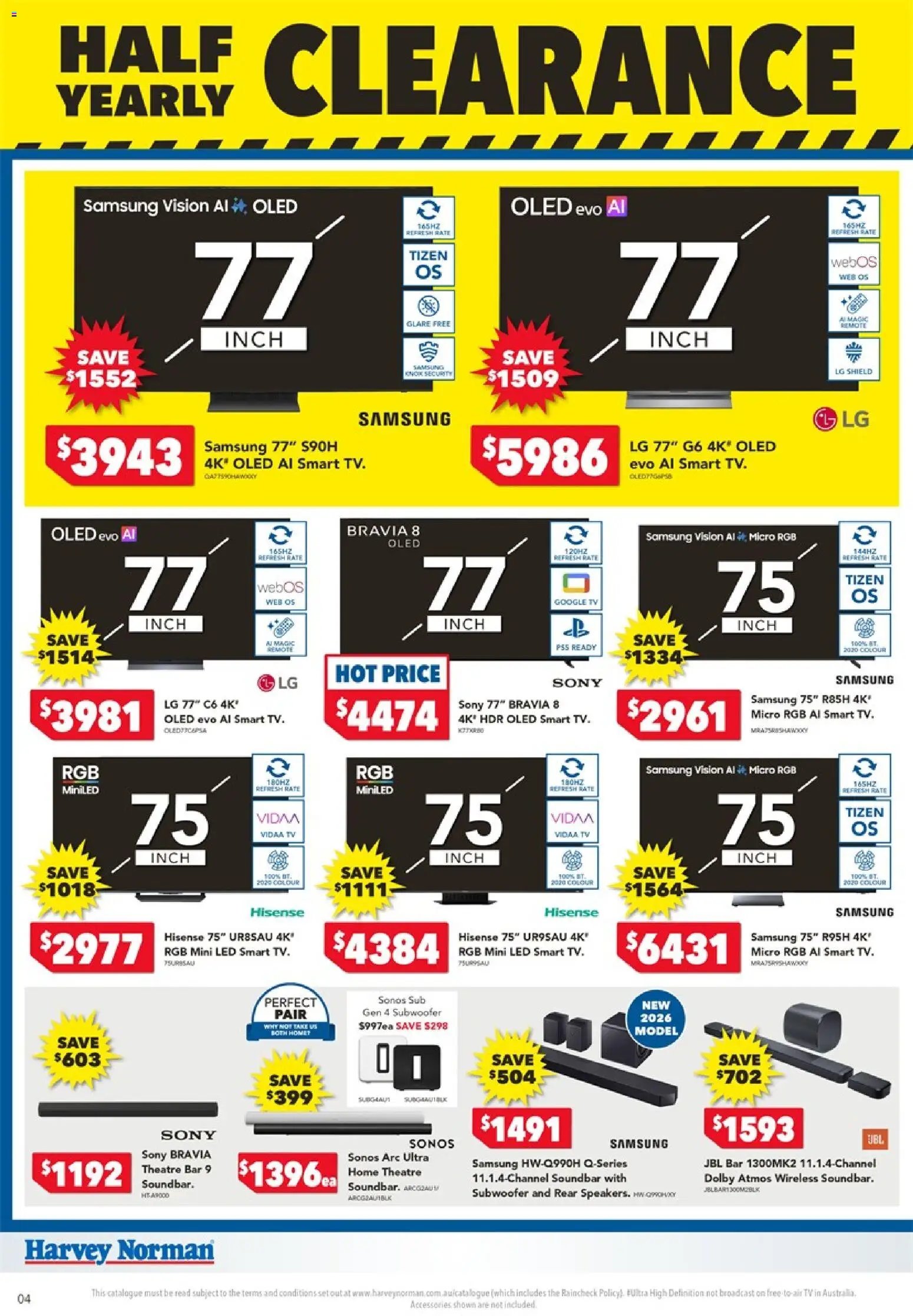 Harvey Norman catalogue from 18/06/2026 Harvey Norman Electrical Clearance