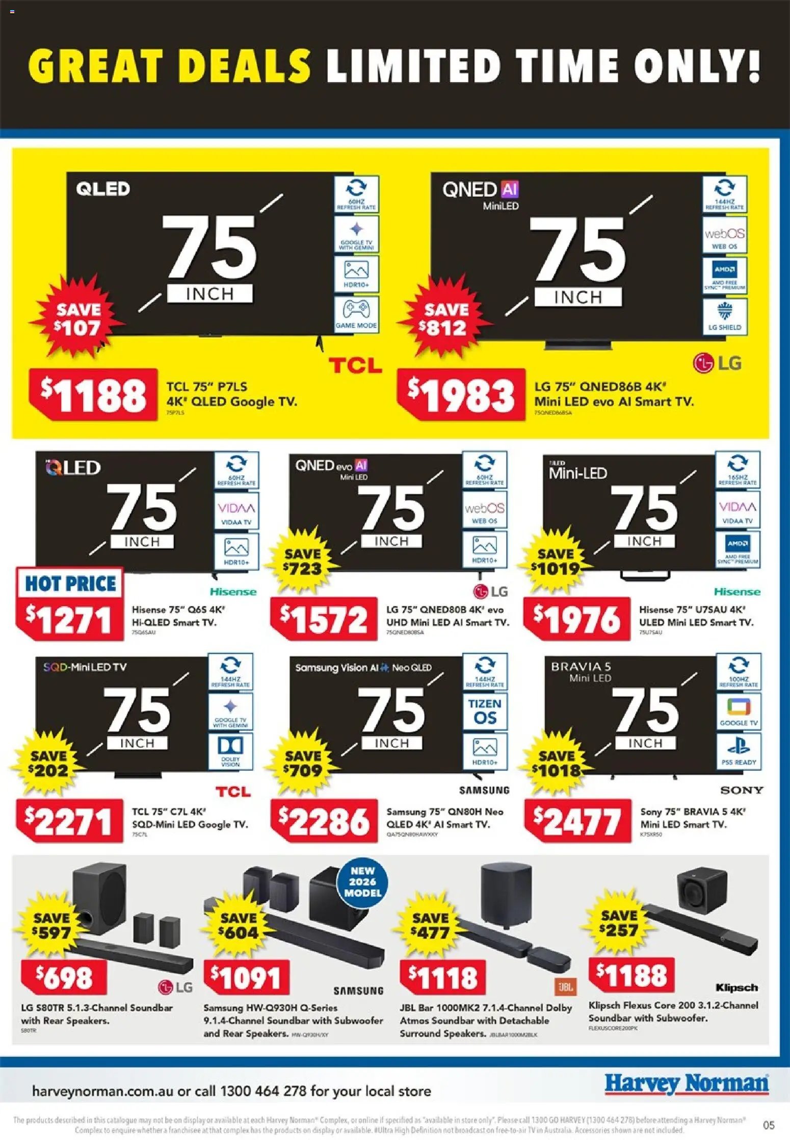 Harvey Norman catalogue from 18/06/2026 Harvey Norman Electrical Clearance