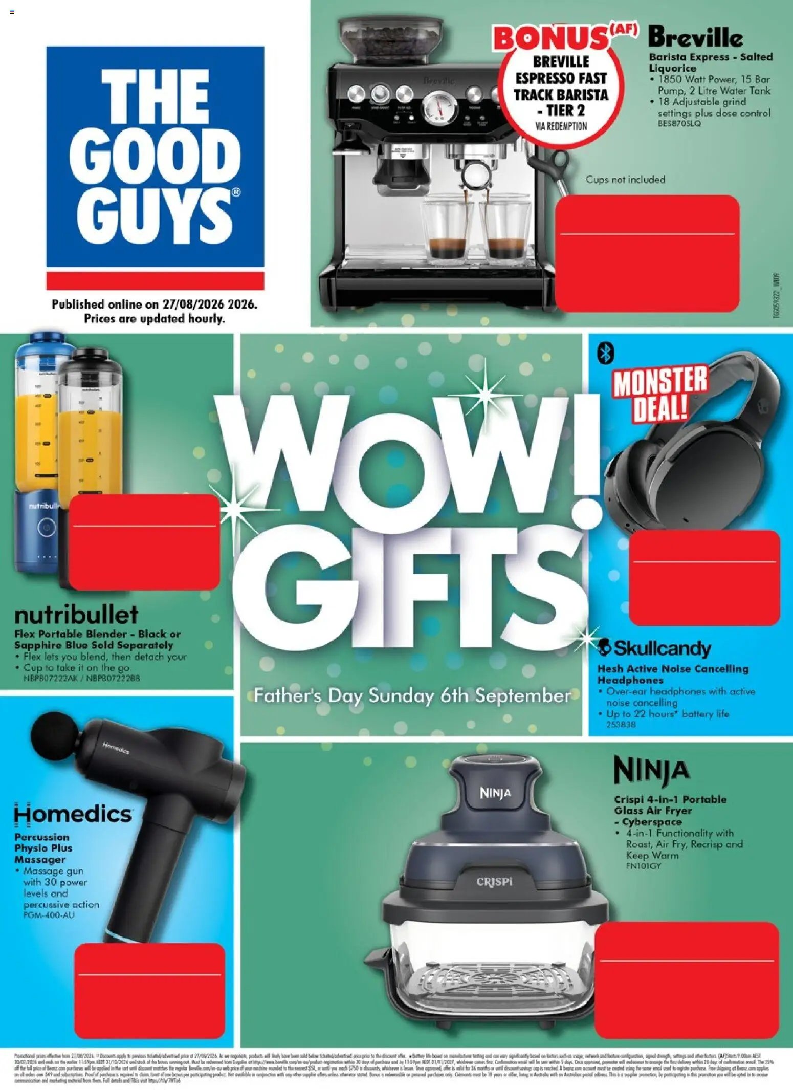 The Good Guys catalogue from 26/08/2026 The Good Guys catalogue WOW GIFTS
