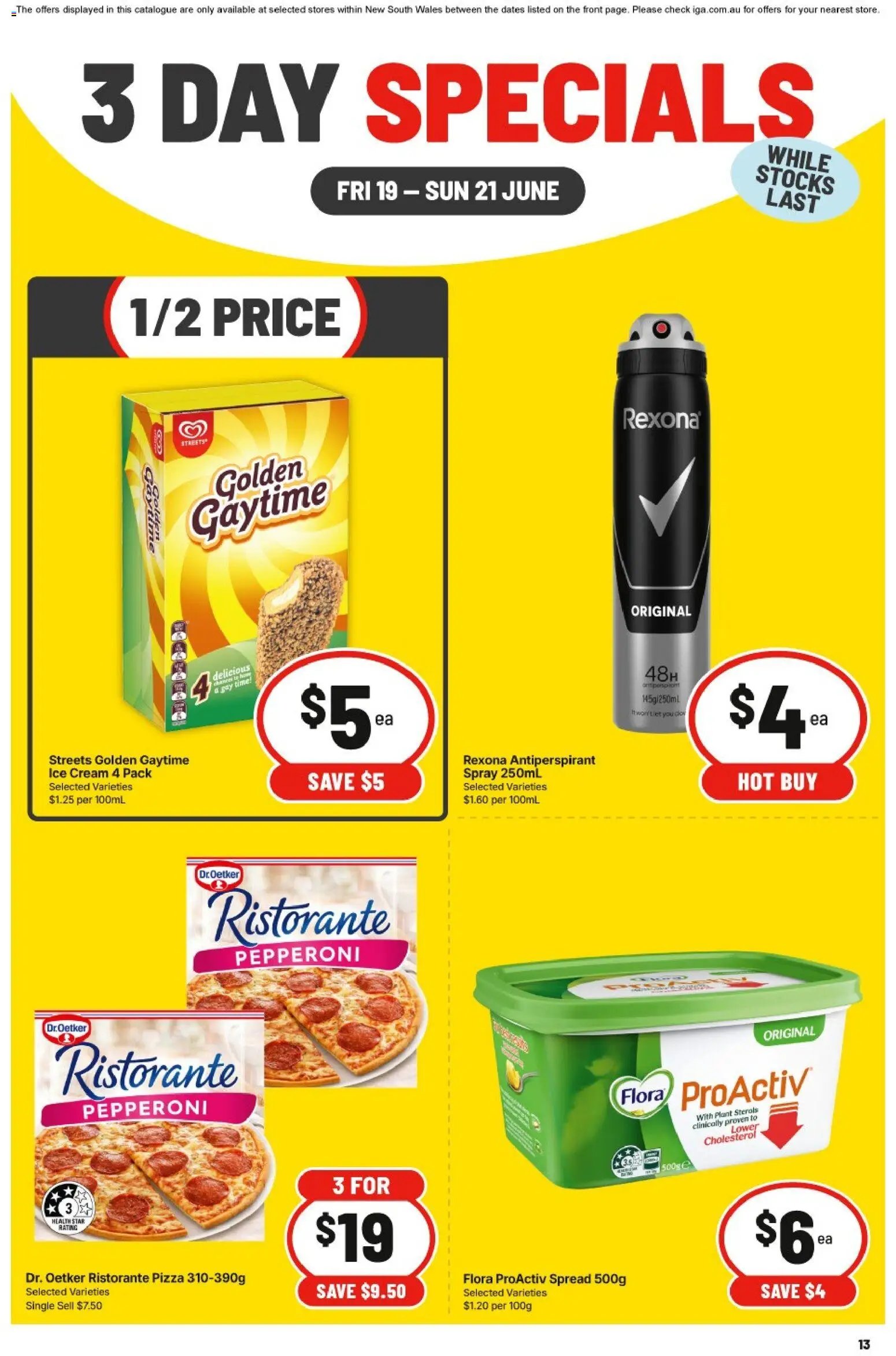 IGA catalogue from 19/06/2026 IGA 3 Day Specials NSW