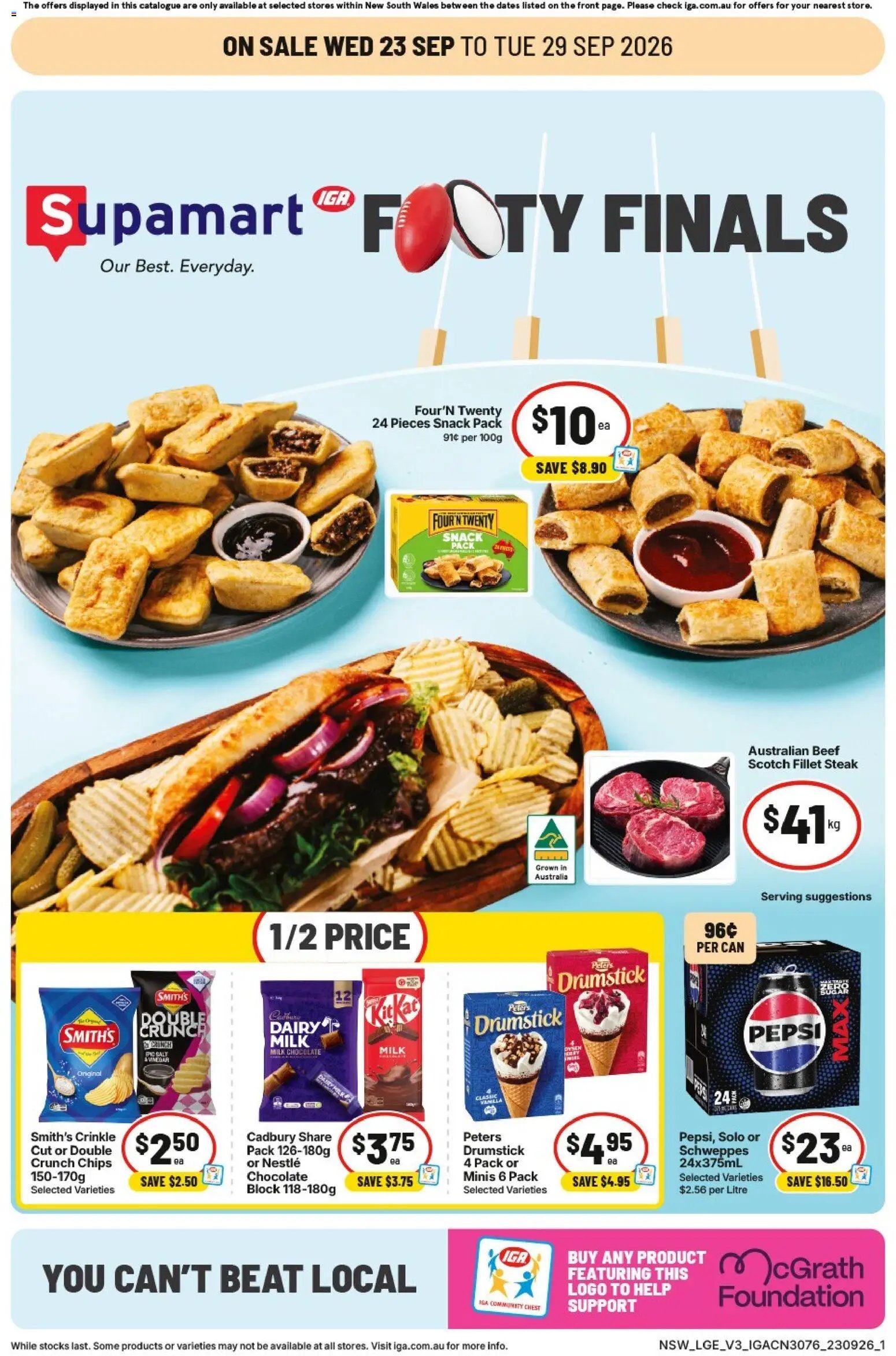 IGA catalogue from 23/09/2026 IGA catalogue Forest Lodge