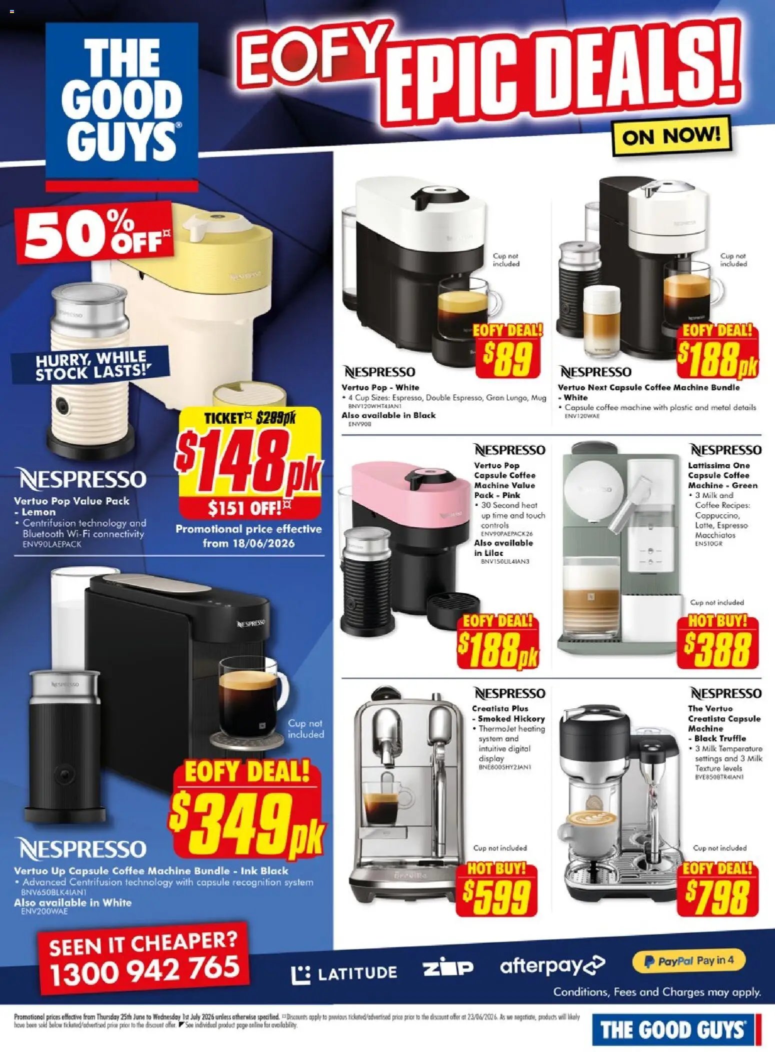 The Good Guys catalogue from 25/06/2026 The Good Guys catalogue Nespresso