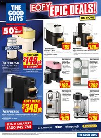 The Good Guys catalogue from 25/06/2026 The Good Guys catalogue Nespresso