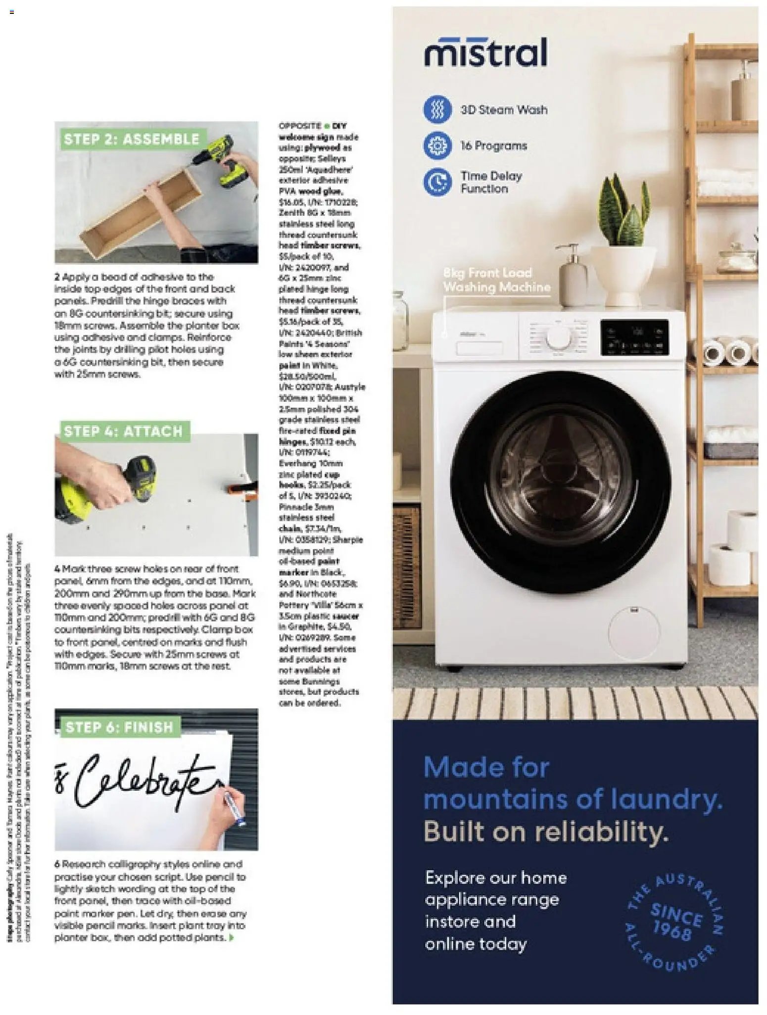 Bunnings Warehouse catalogue from 01/09/2026 Bunnings Warehouse Magazine September