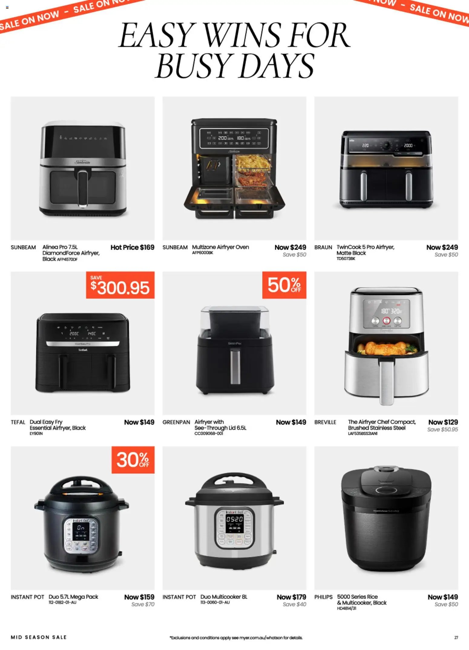 Myer catalogue from 09/09/2026 Myer Mid Season Sale