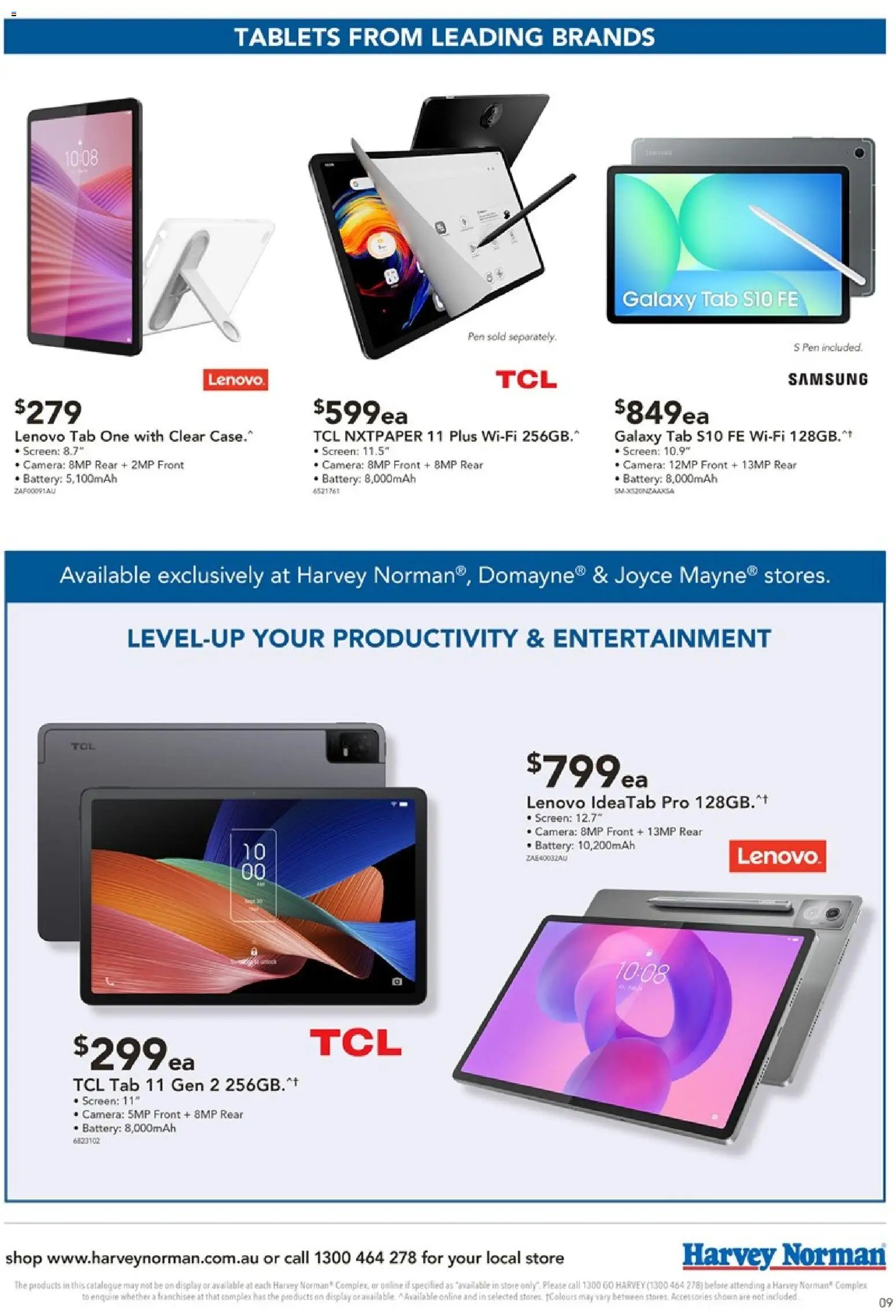 Harvey Norman catalogue from 09/07/2026 Harvey Norman Computers Shop Hot Offers Digital Catalogue