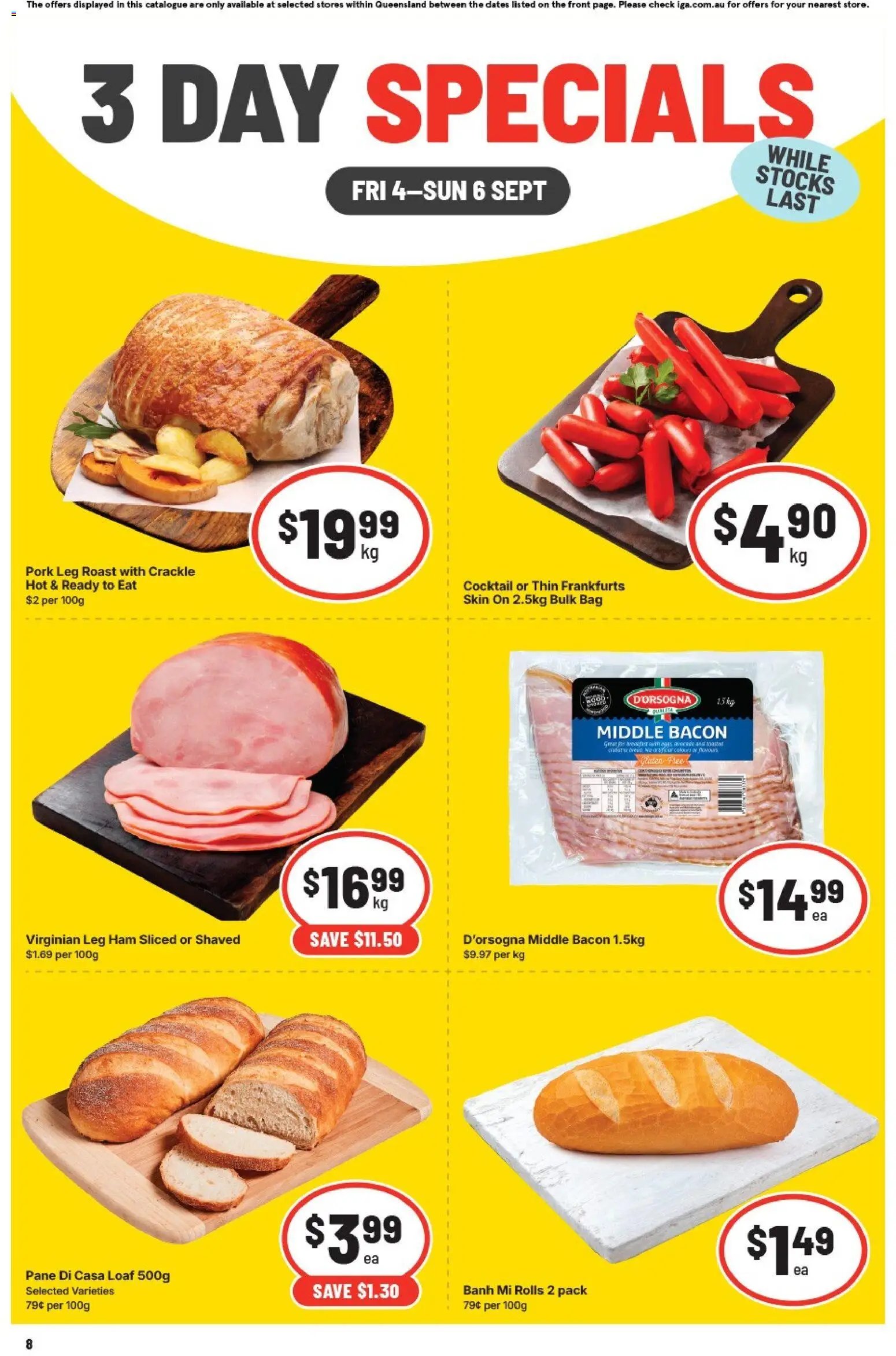 IGA catalogue from 04/09/2026 IGA 3 Day Specials Ascot