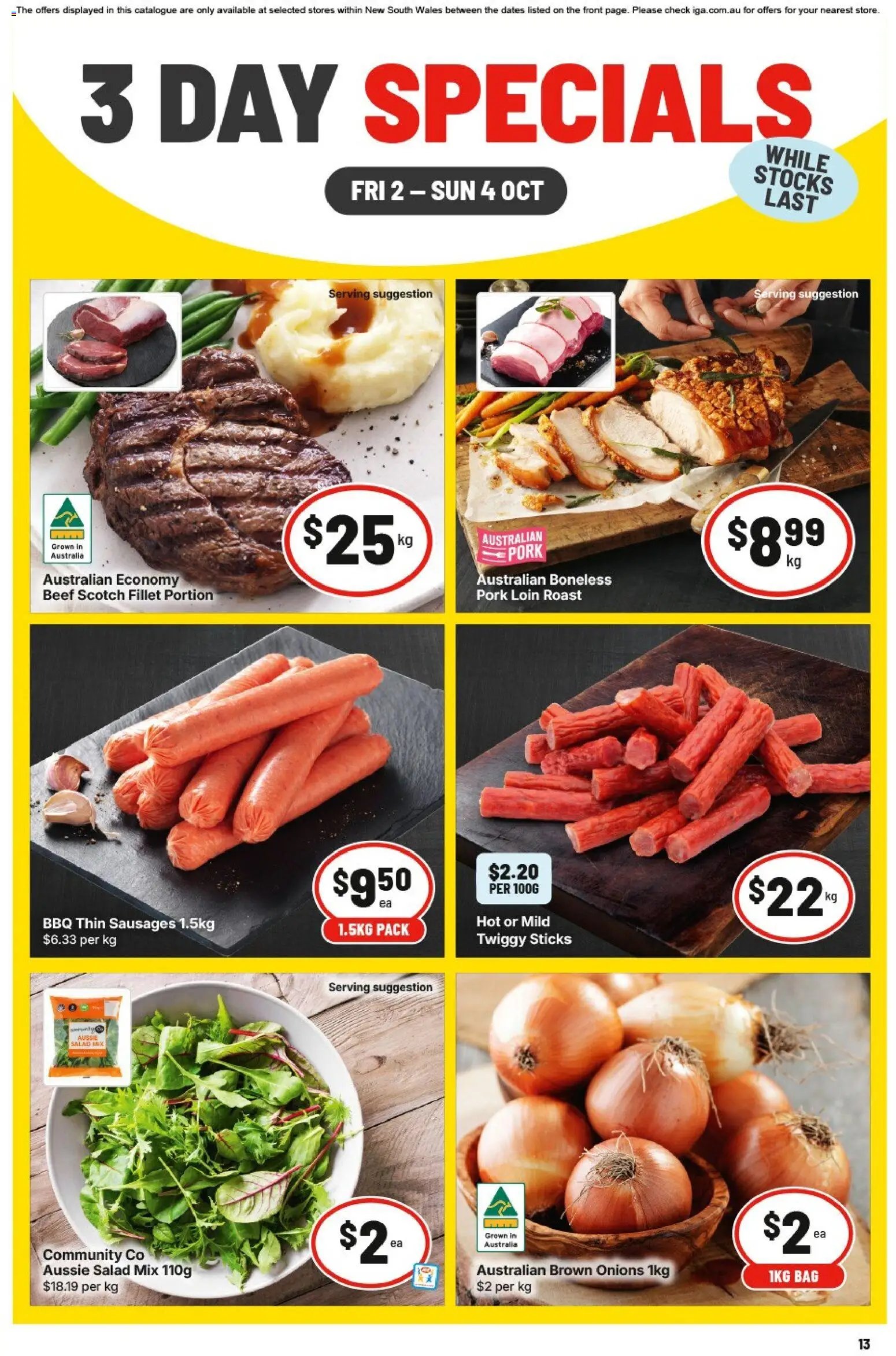 IGA catalogue from 02/10/2026 IGA catalogue 3 Day Specials Summer Hill