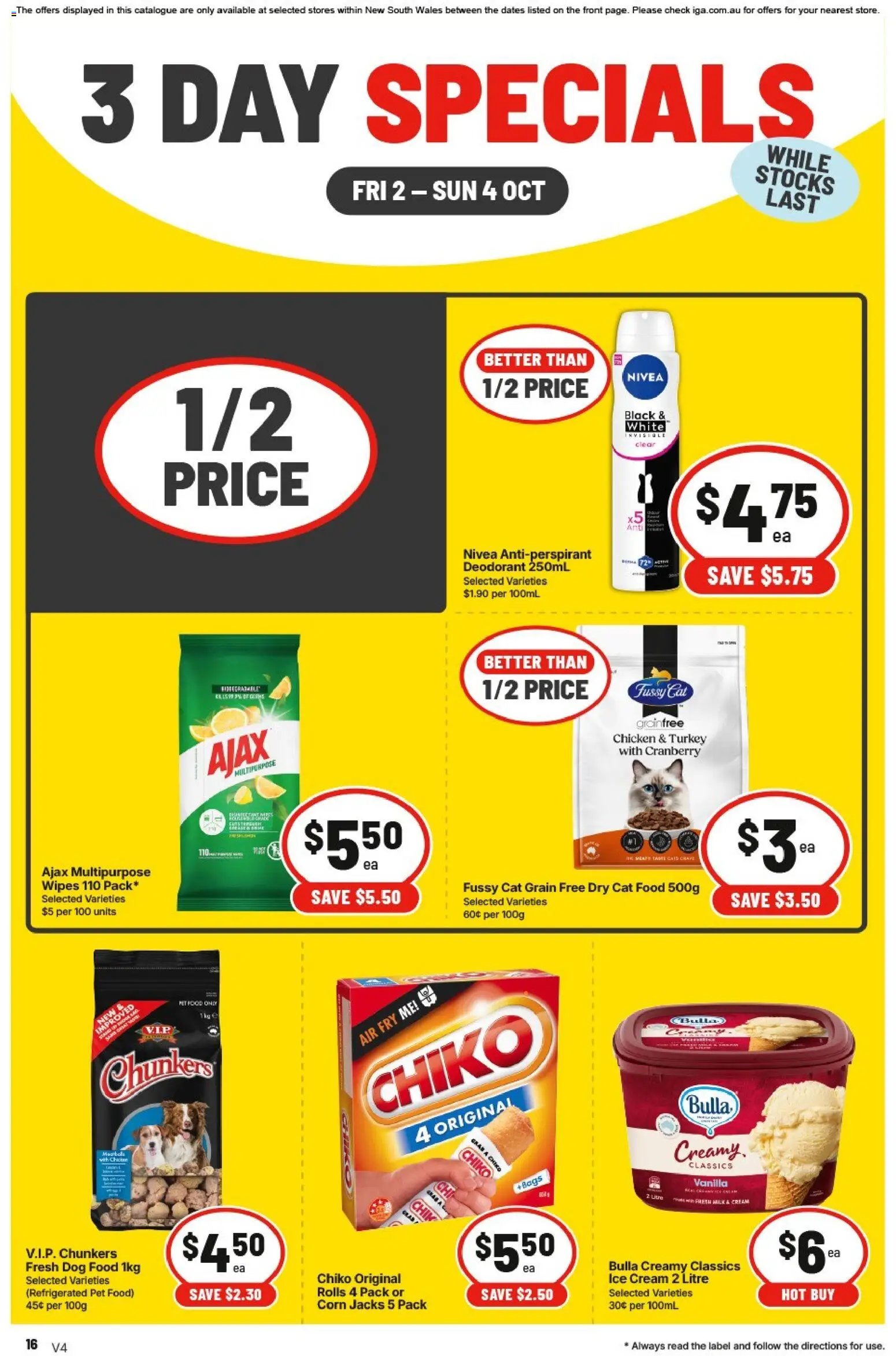 IGA catalogue from 02/10/2026 IGA catalogue 3 Day Specials Summer Hill
