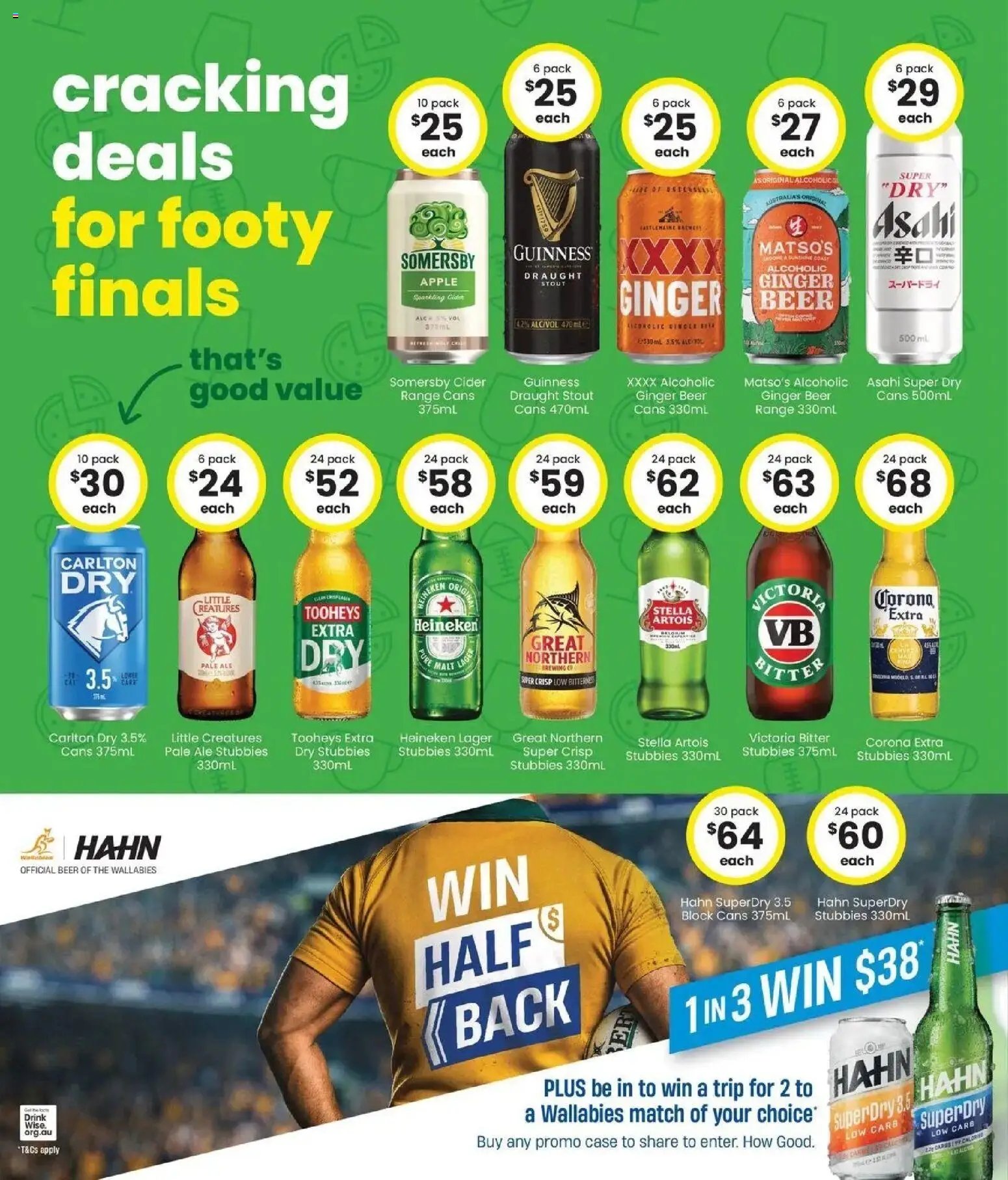 The Bottle-O catalogue from 14/09/2026 Good value booze for good value fans 14/09