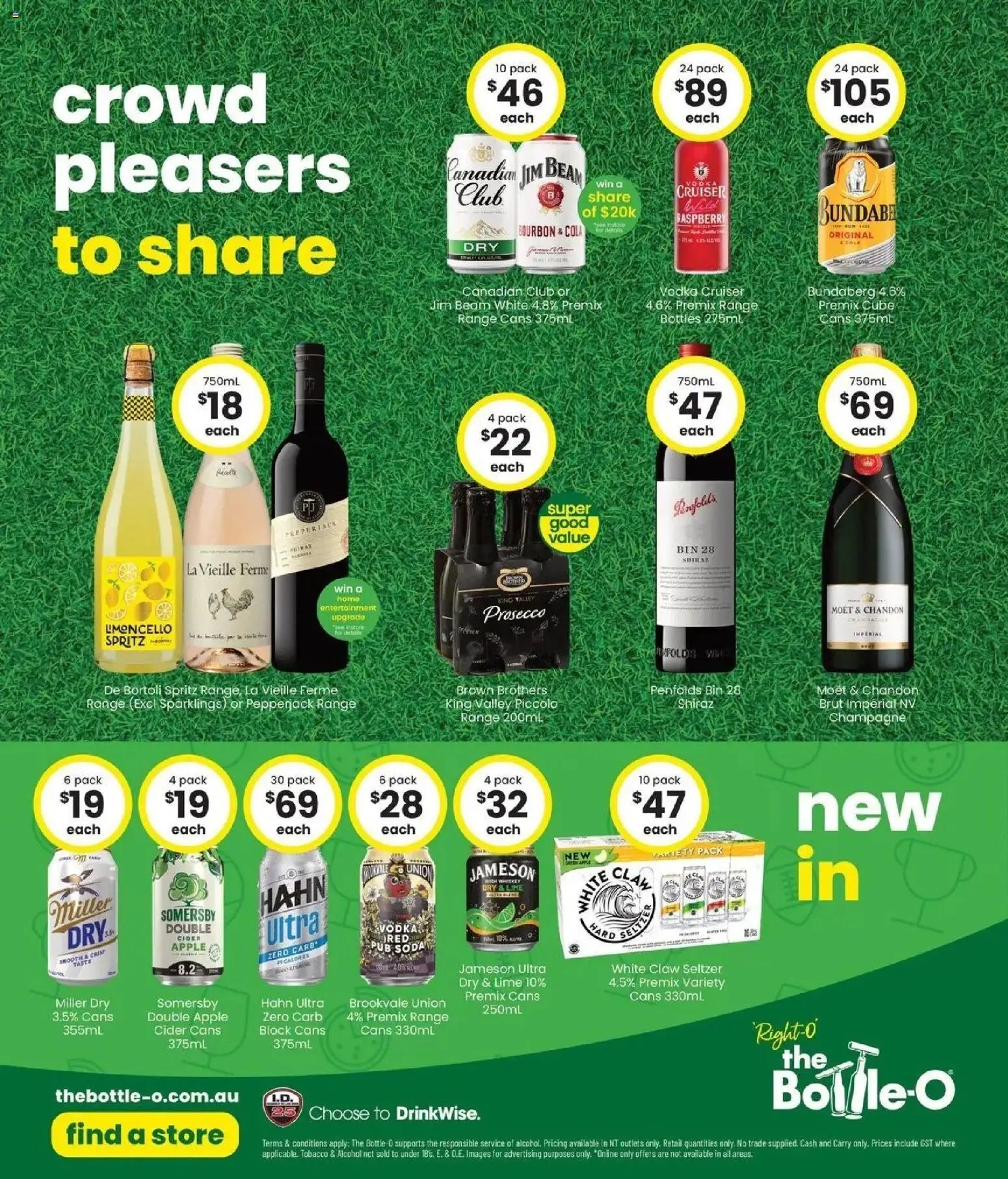 The Bottle-O catalogue from 14/09/2026 Good value booze for good value fans 14/09