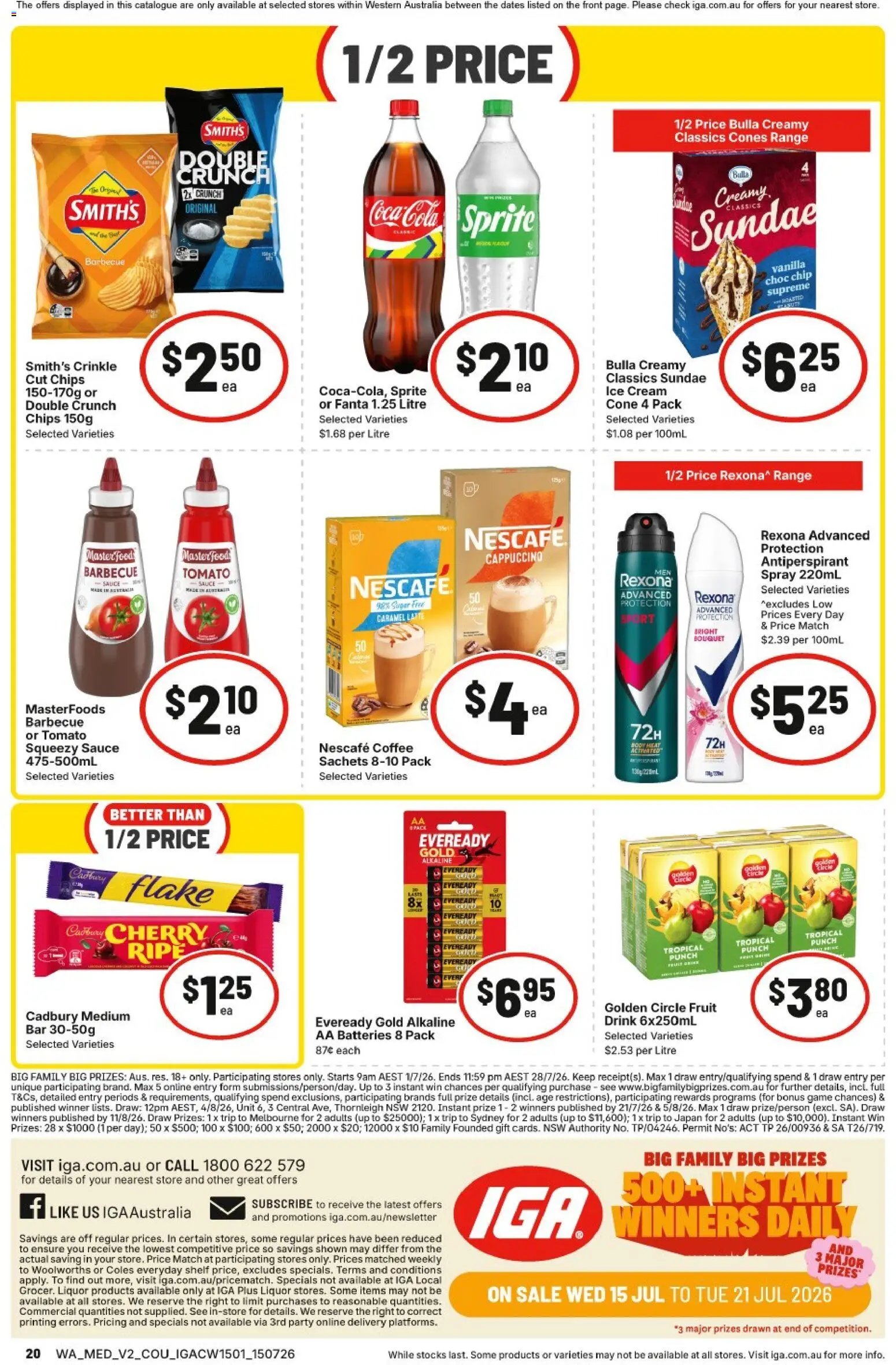 IGA catalogue from 15/07/2026 IGA catalogue NT/WA