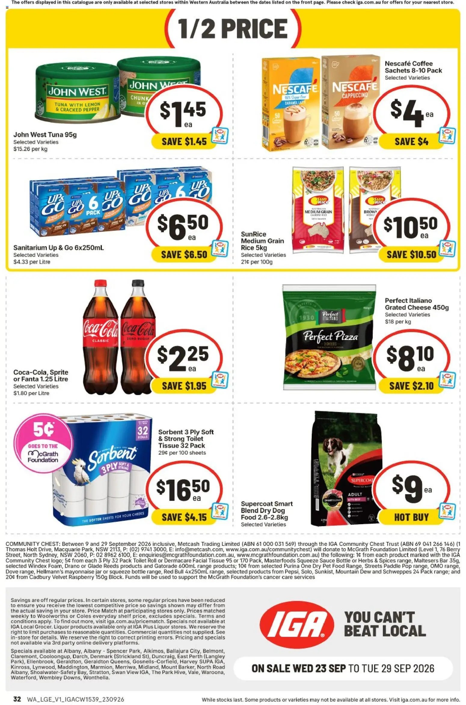 IGA catalogue from 23/09/2026 IGA catalogue Claremont