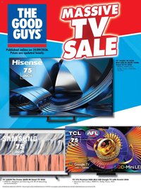 The Good Guys catalogue from 24/09/2026 The Good Guys Massive TV Sale