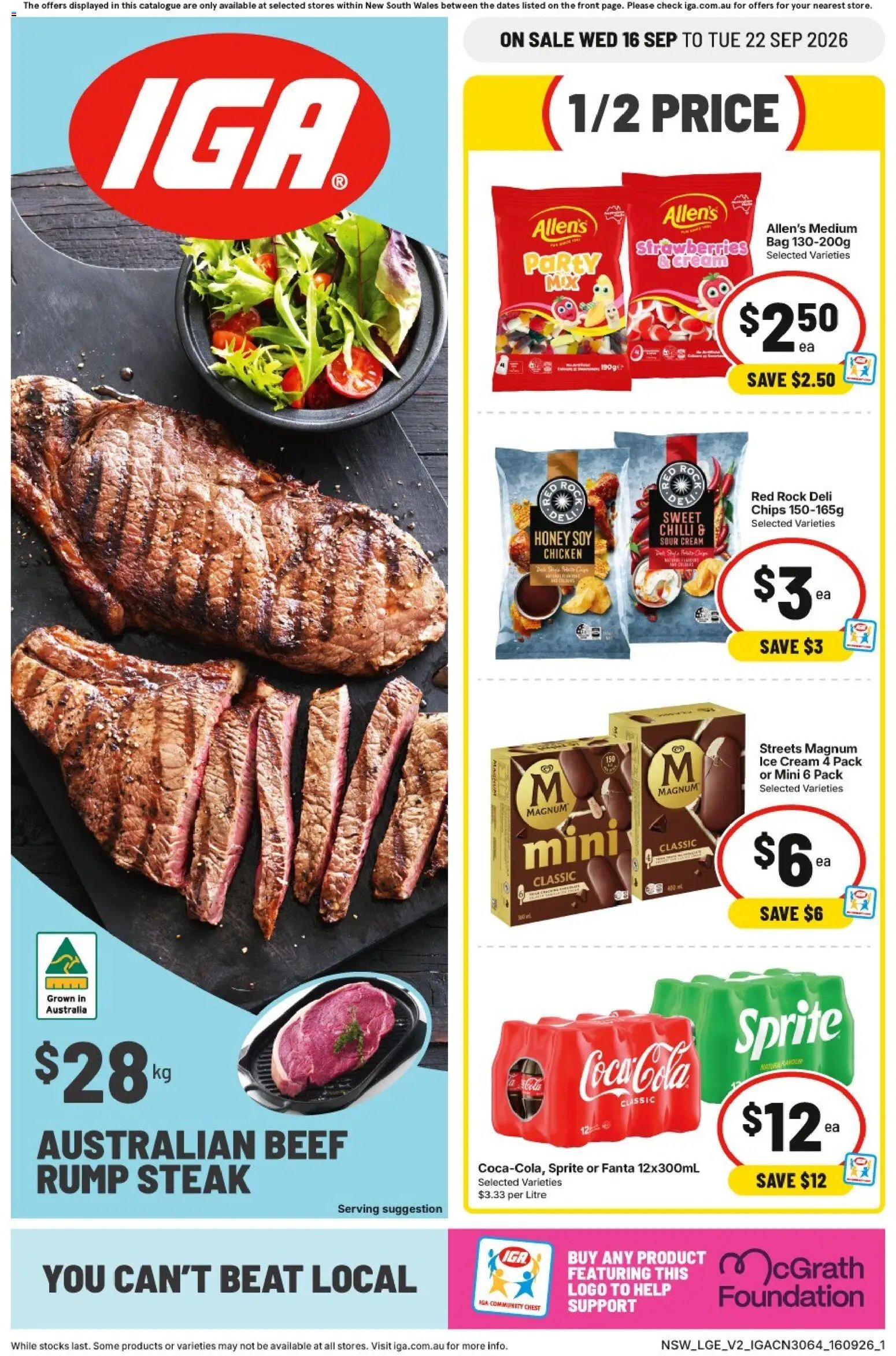 IGA catalogue from 16/09/2026 IGA catalogue Eveleigh