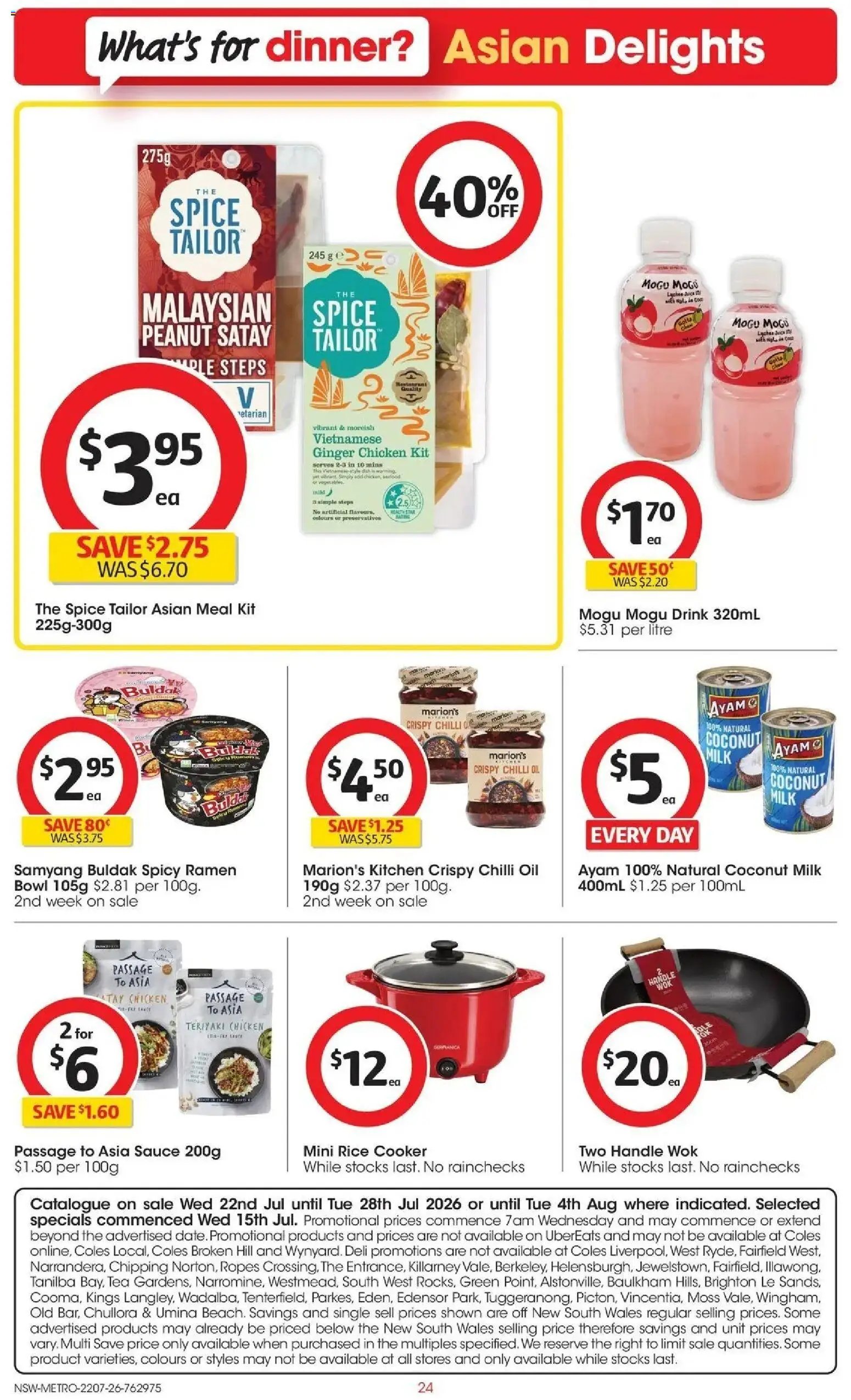Coles catalogue from 22/07/2026 Coles catalogue NSW