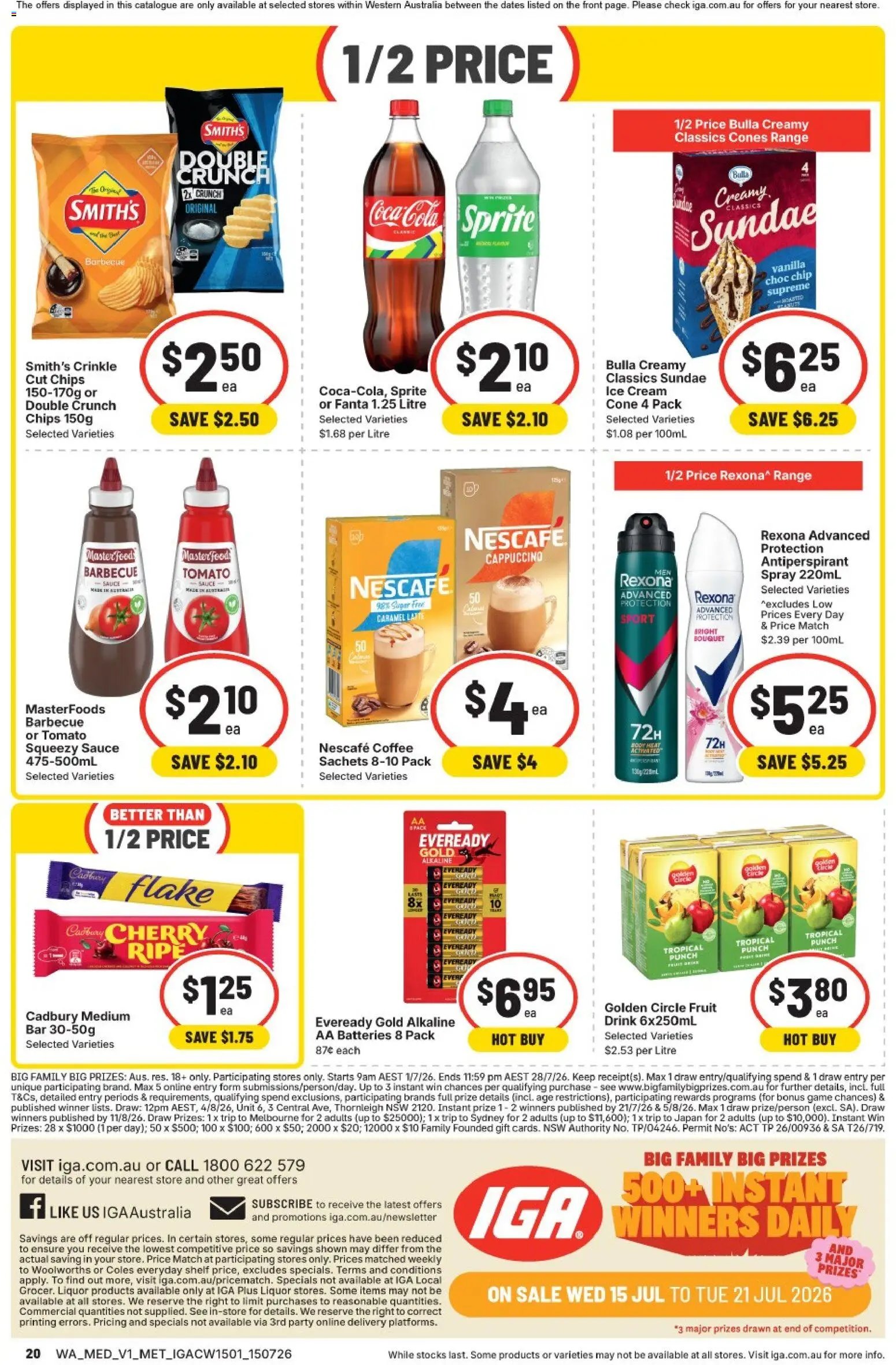 IGA catalogue from 15/07/2026 IGA catalogue WA Medium Metro