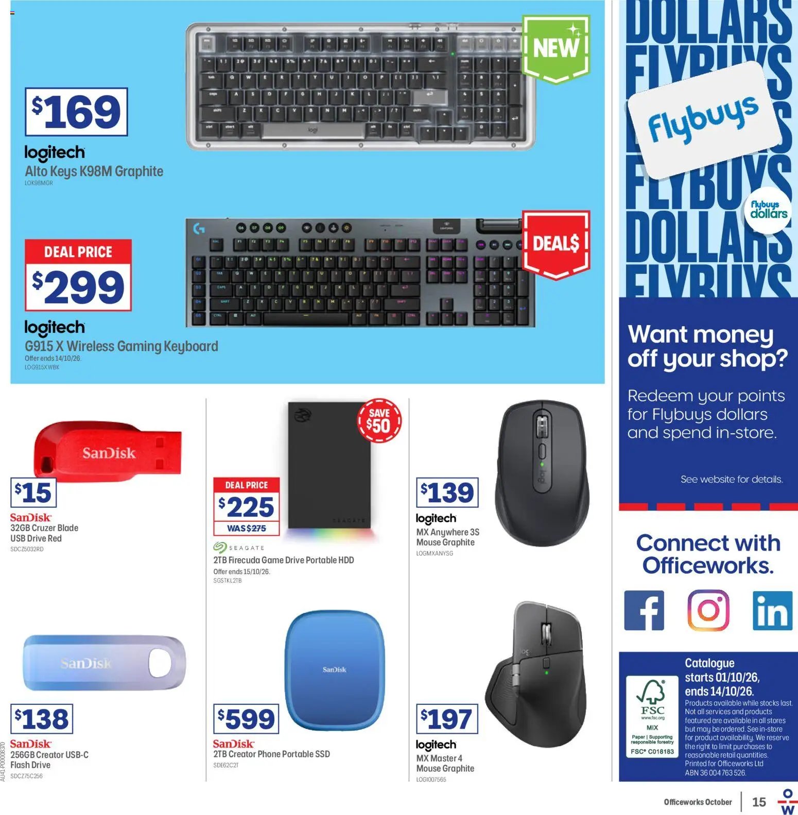 Officeworks catalogue from 01/10/2026 Officeworks catalogue