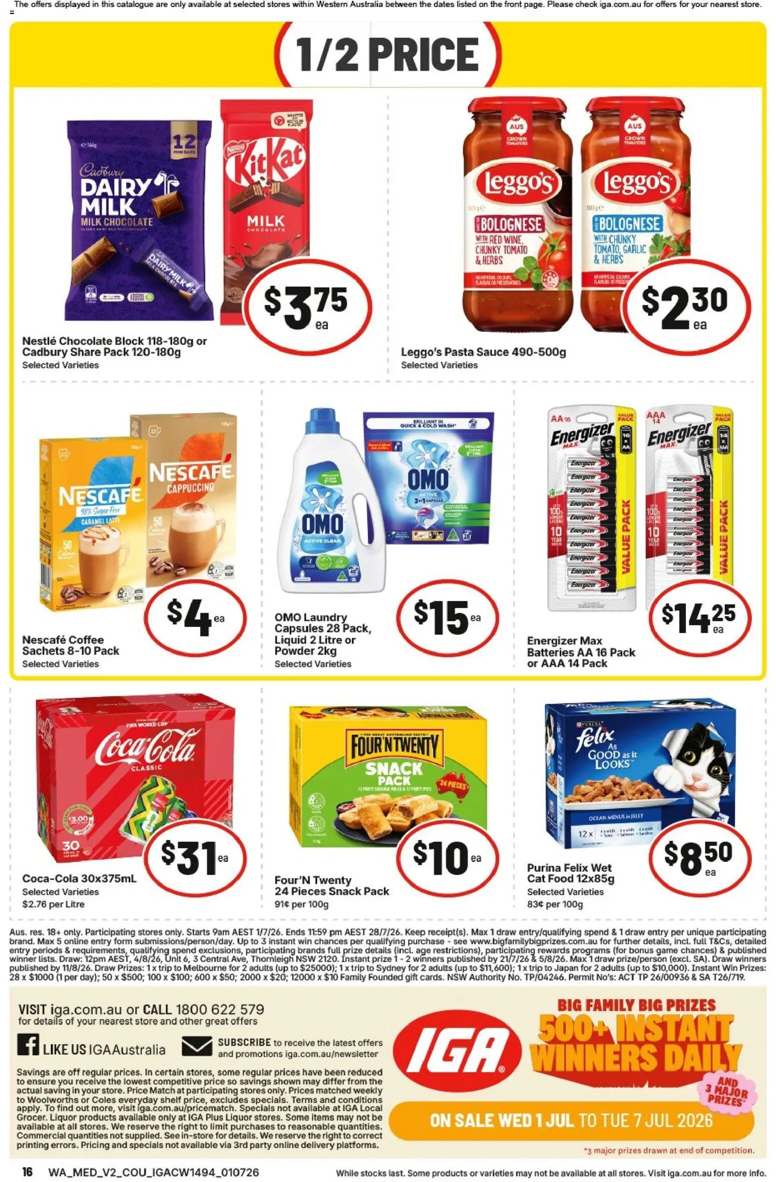 IGA catalogue from 01/07/2026 IGA catalogue NT/WA
