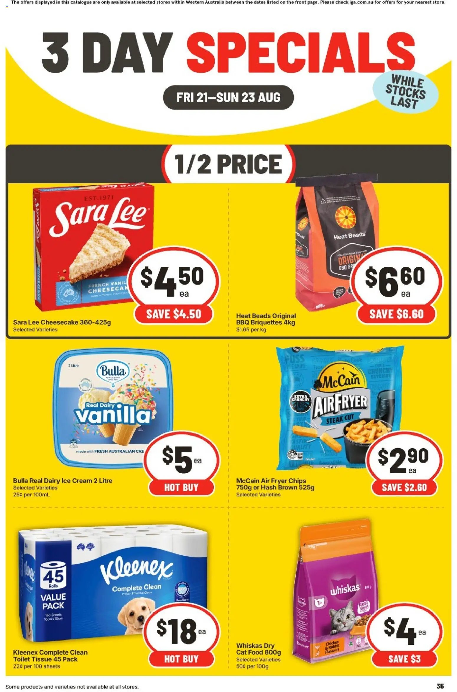 IGA catalogue from 21/08/2026 IGA 3 Day Specials WA