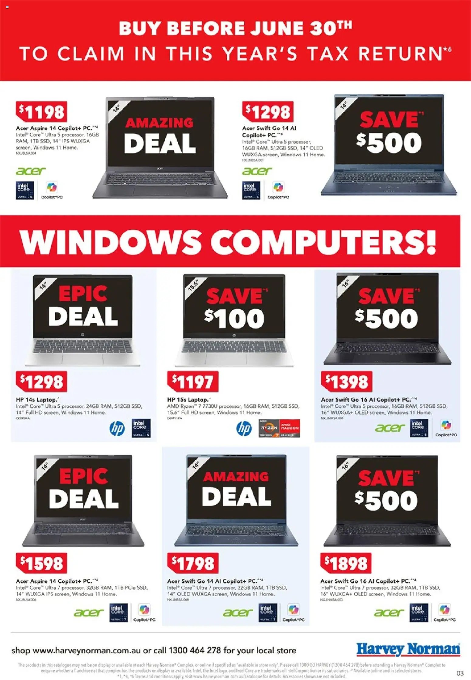 Harvey Norman catalogue from 05/06/2026 Harvey Norman Tax time deals