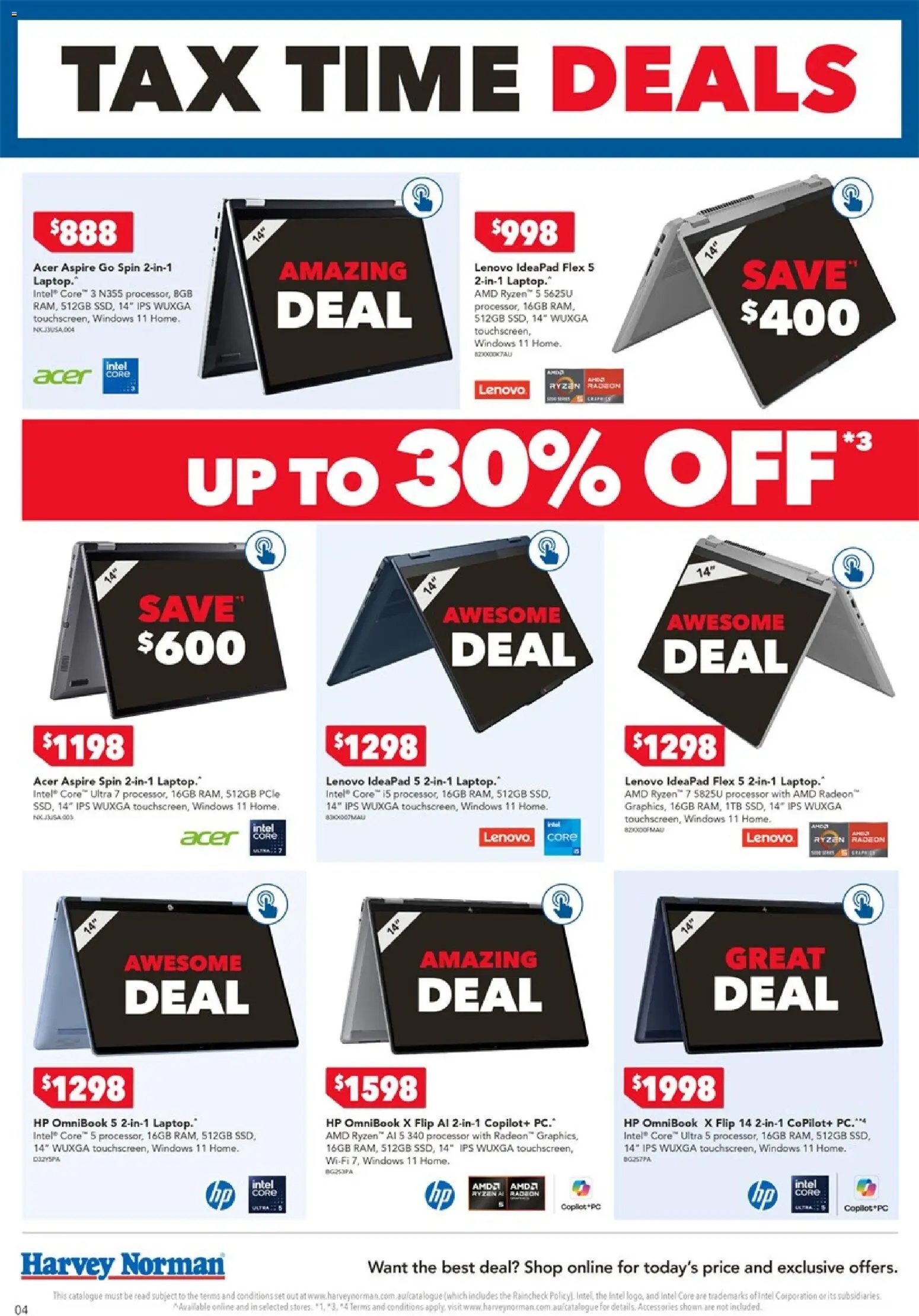 Harvey Norman catalogue from 05/06/2026 Harvey Norman Tax time deals