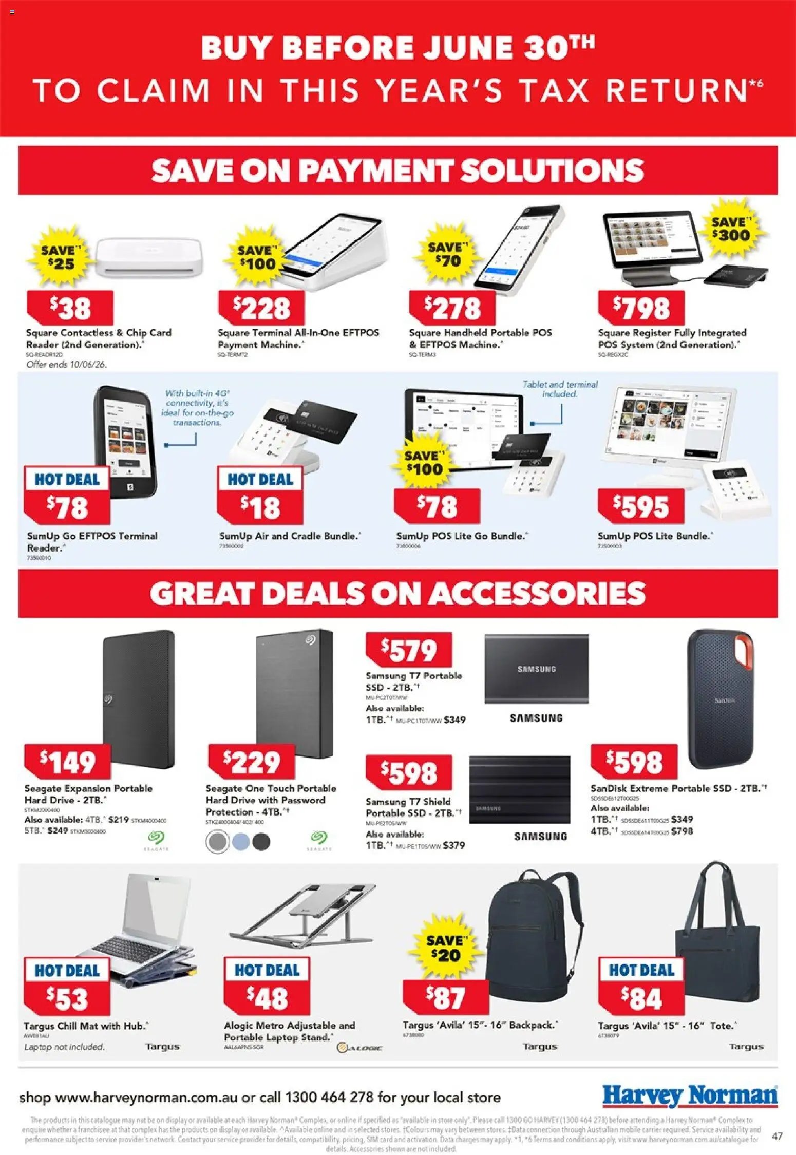 Harvey Norman catalogue from 05/06/2026 Harvey Norman Tax time deals