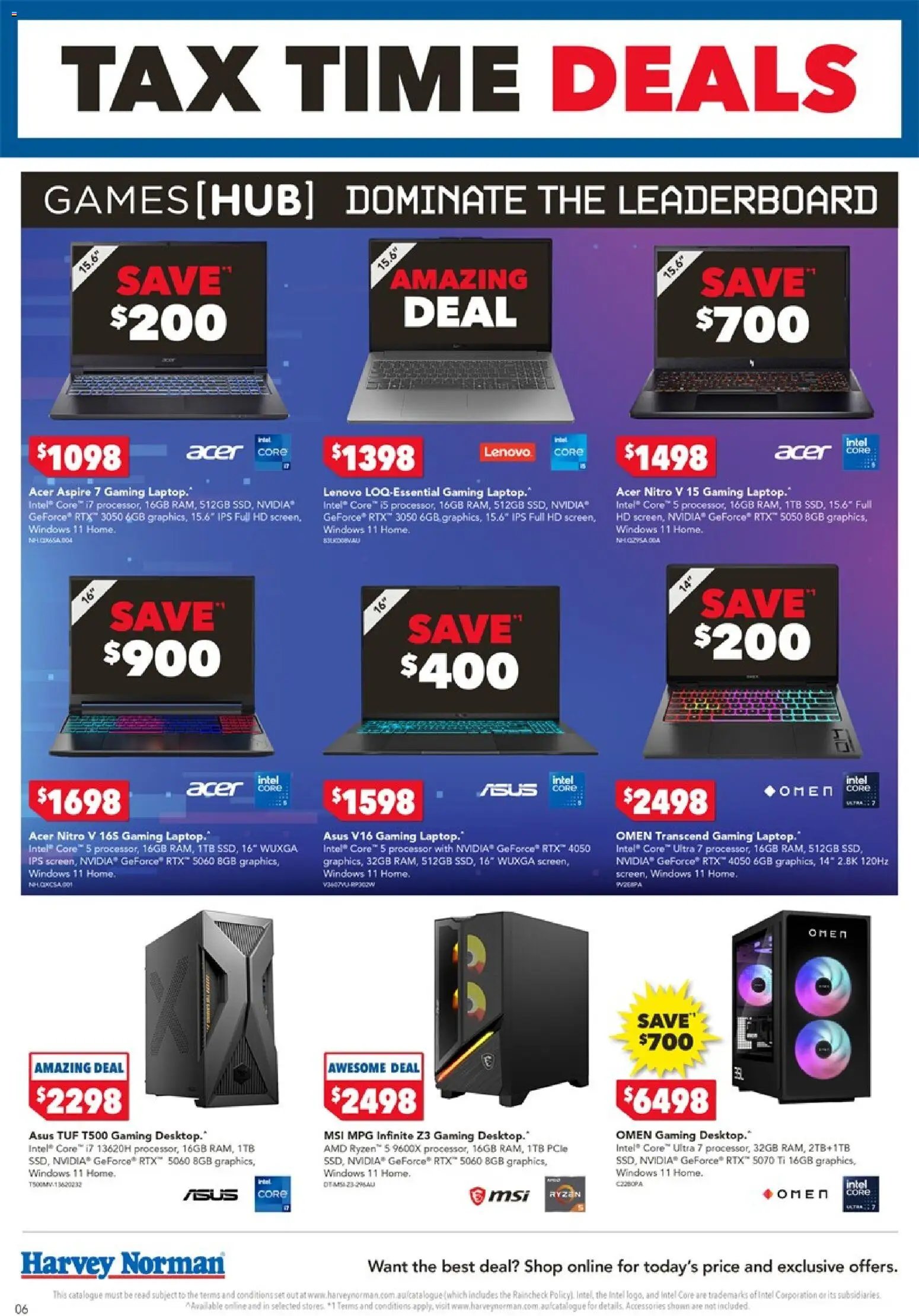 Harvey Norman catalogue from 05/06/2026 Harvey Norman Tax time deals