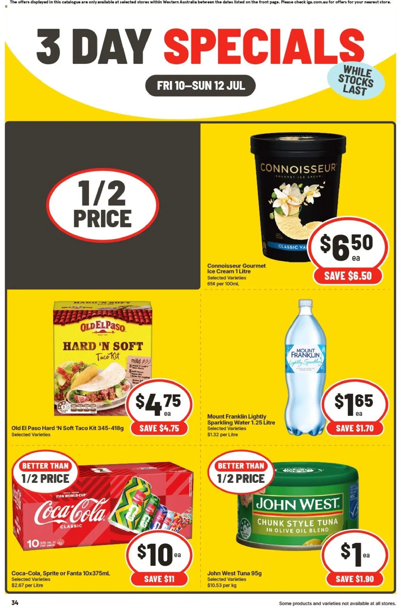 IGA catalogue from 10/07/2026 IGA 3 Day Specials - WA