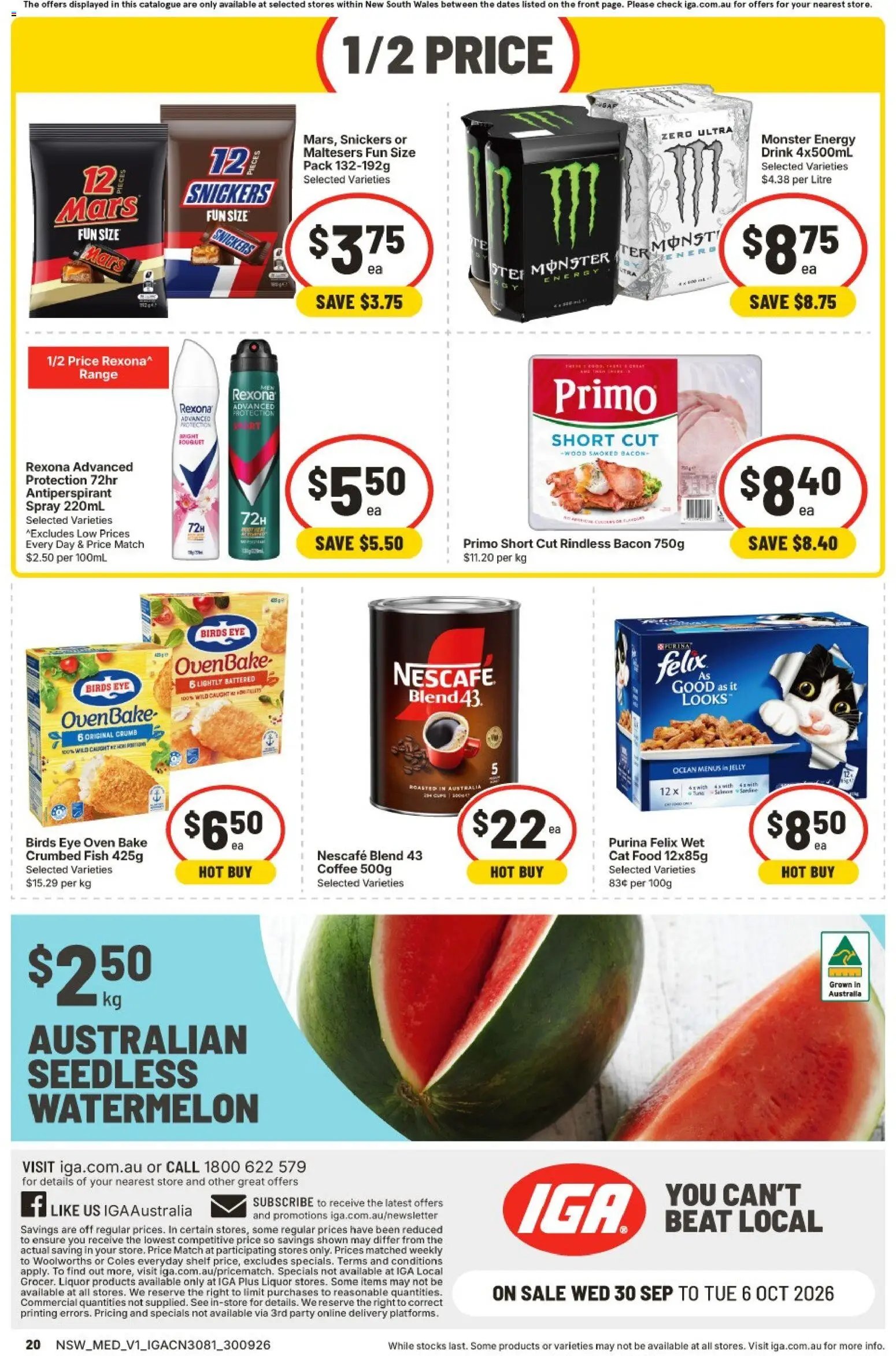 IGA catalogue from 30/09/2026 IGA catalogue Hackett