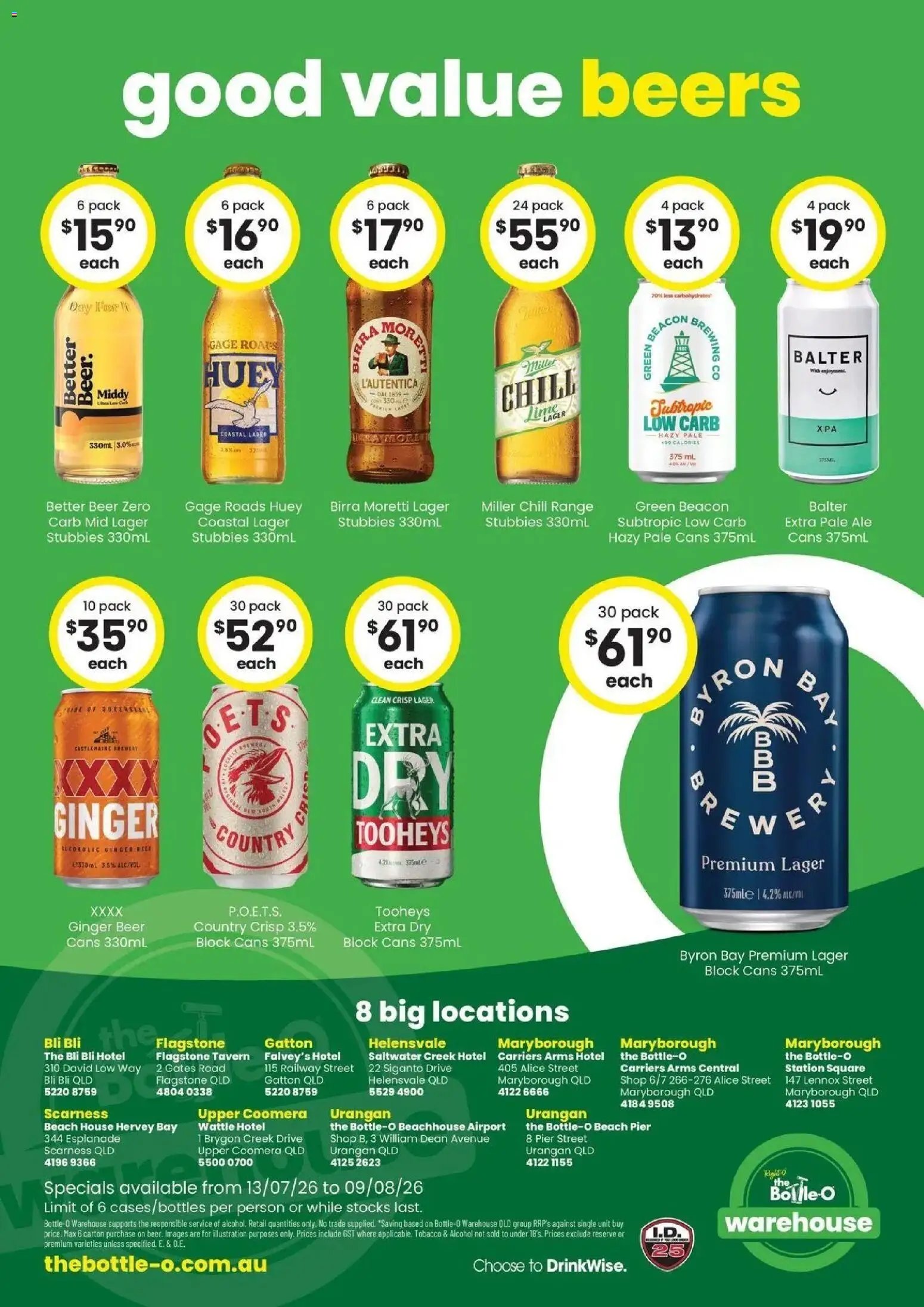 The Bottle-O catalogue from 12/07/2026 Good Shout! QLD SS 13/07