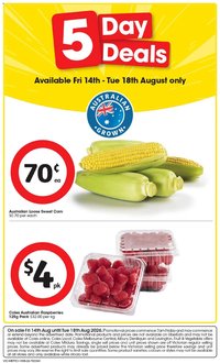 Coles catalogue from 14/08/2026 IGA 5 Day Deals VIC