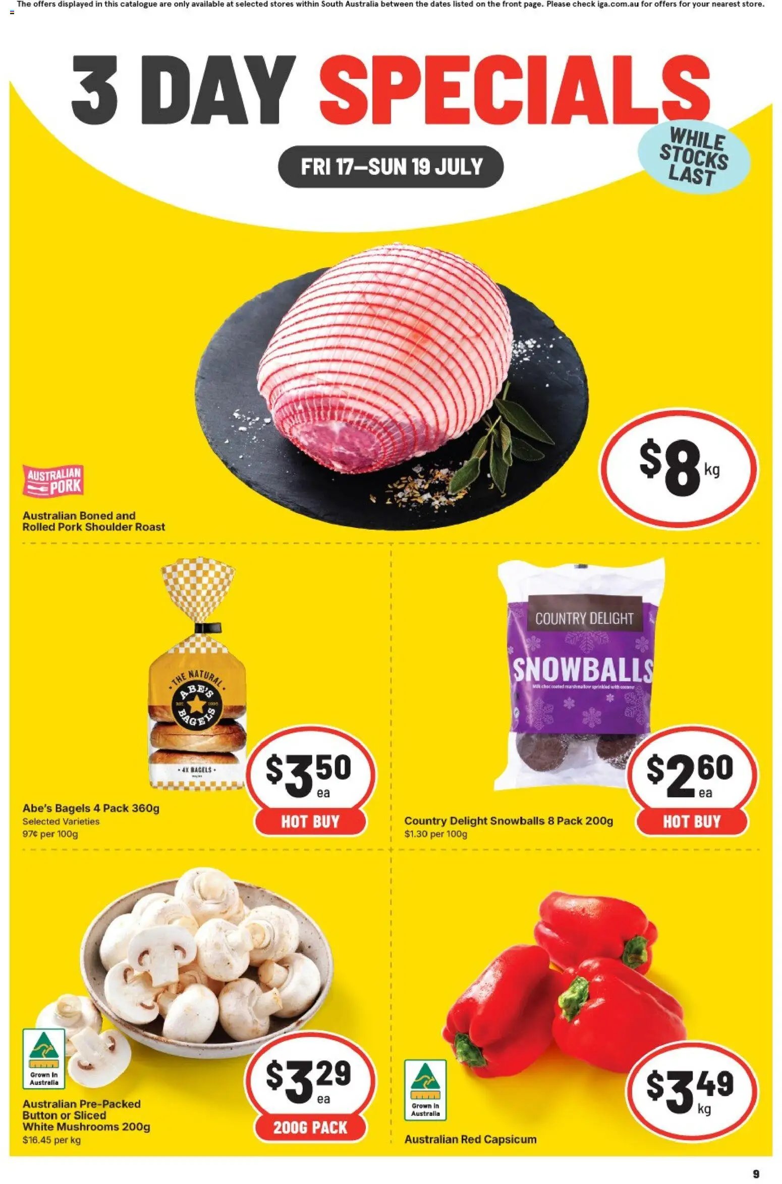 IGA catalogue from 17/07/2026 IGA 3 Day Specials SA