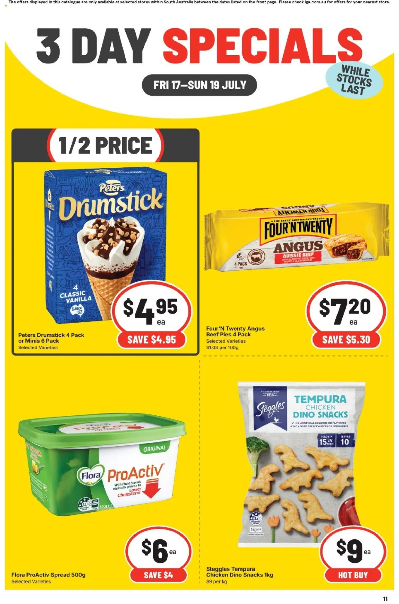 IGA catalogue from 17/07/2026 IGA 3 Day Specials SA