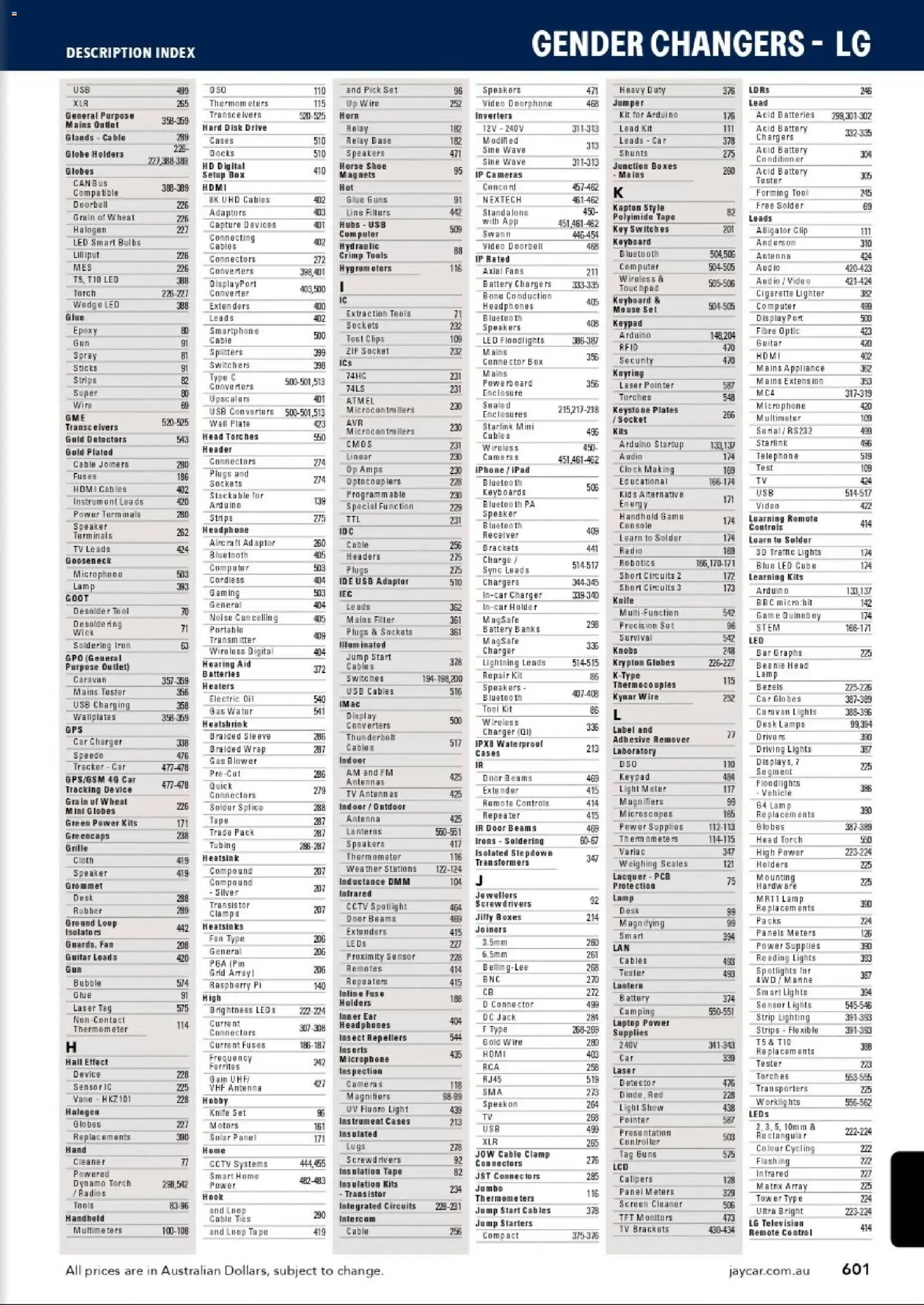 Jaycar catalogue from 31/08/2026 Engineering & Scientific Catalogue 2026/2027